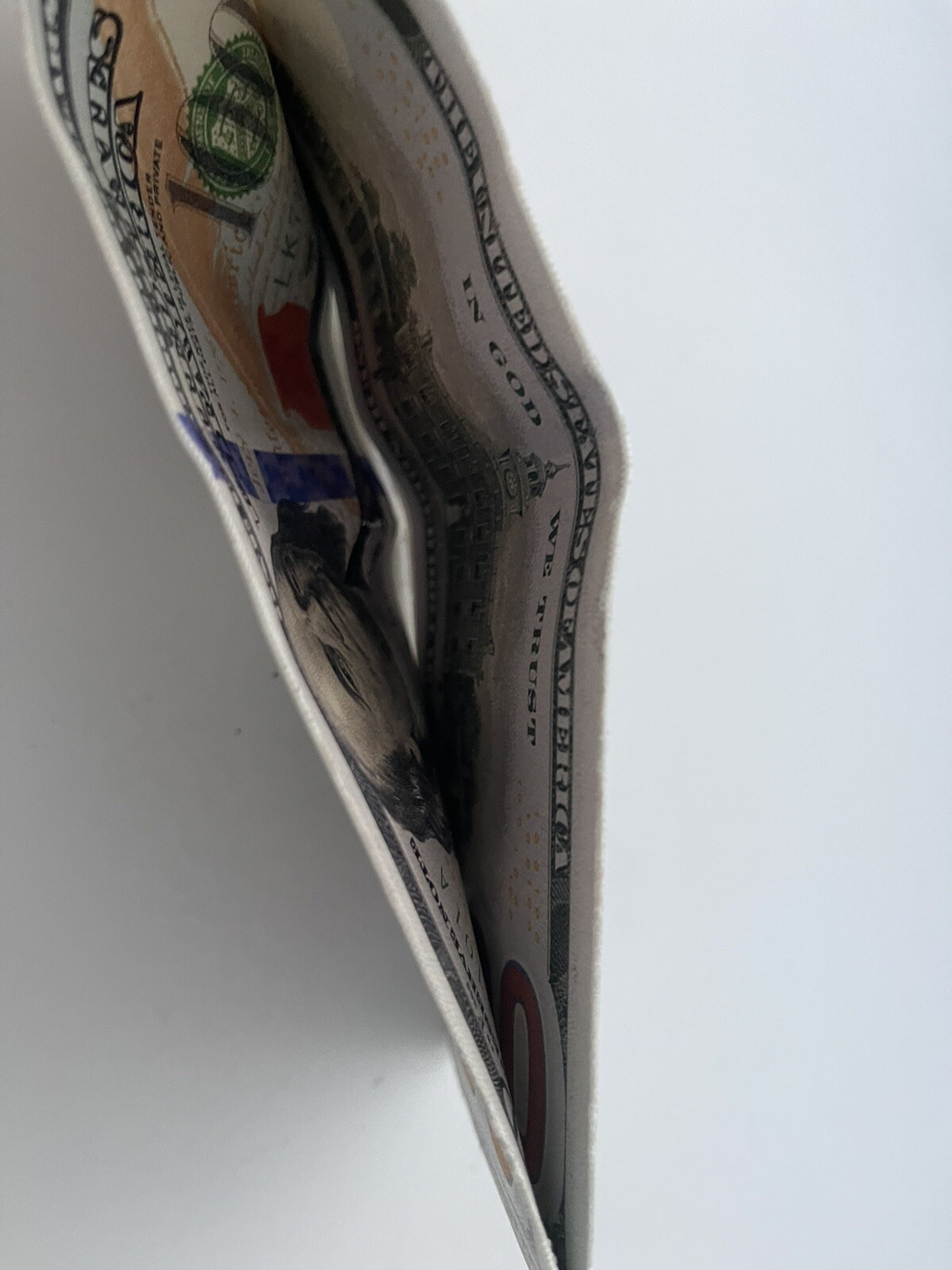 100 Dollar Bill Benjamin Franklin Wallet bi fold Realistic funny Fun Wallet Toy