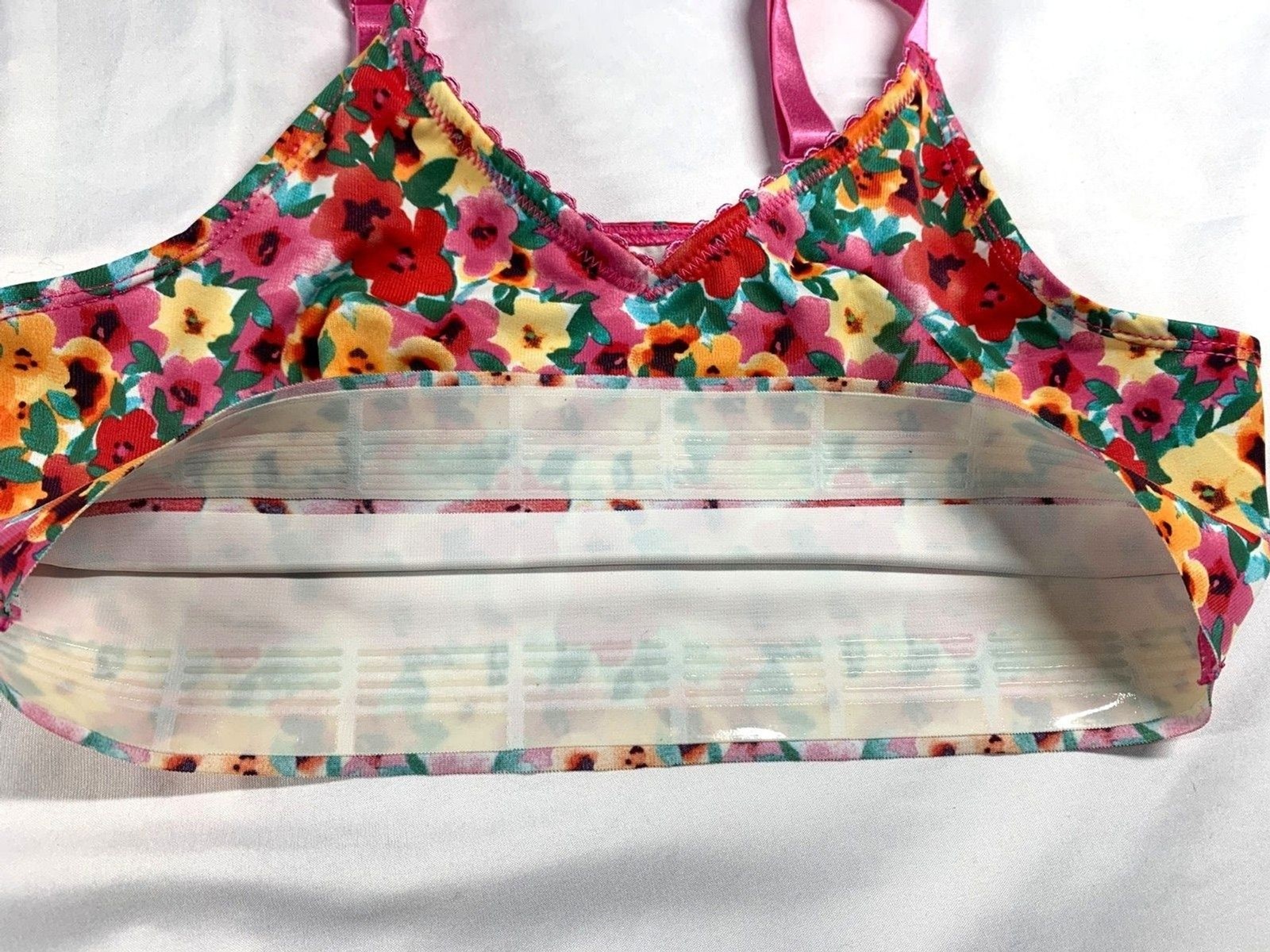 Ruby Ribbon Demiette Vibrant Heritage Floral Bloom Full Support Size 32 #1799