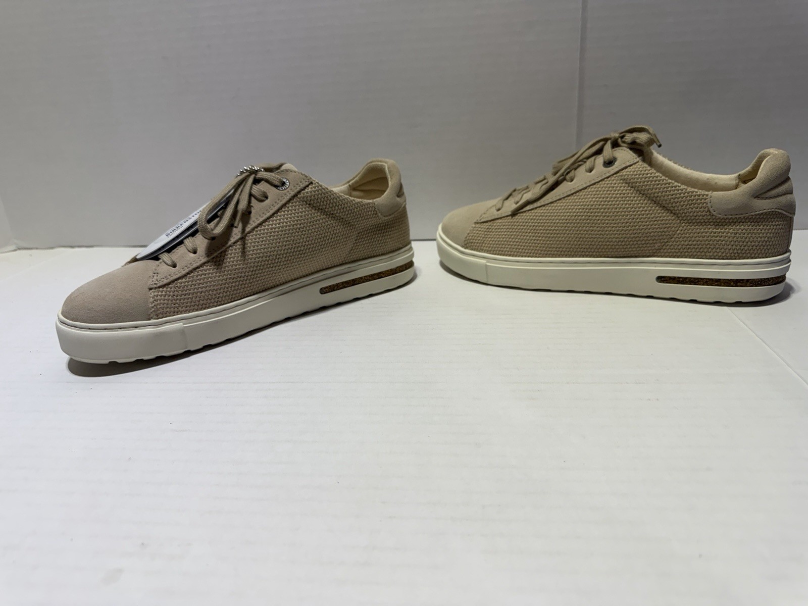 Birkenstock Bend Low Canvas Suede Sandcastle Sneakers. Size 39 US W8 M6