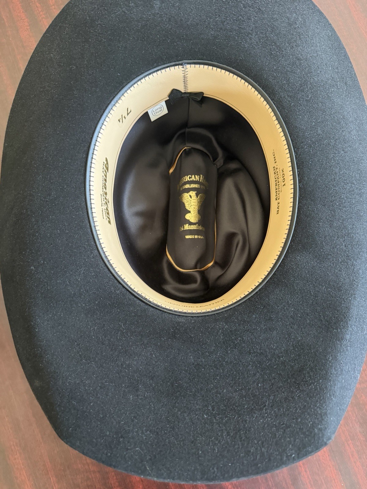 100x black American Hat Co Cowboy Hat 4 1/4 Brim Size 7 1/4