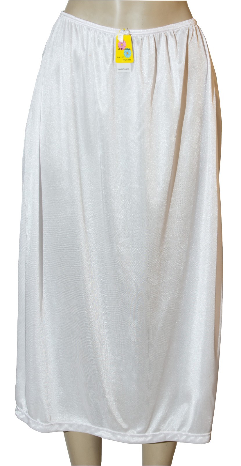 31″ Length Women Plain Long Half Slip Ladies 100% Polyester S M L XL 2X 3X 995