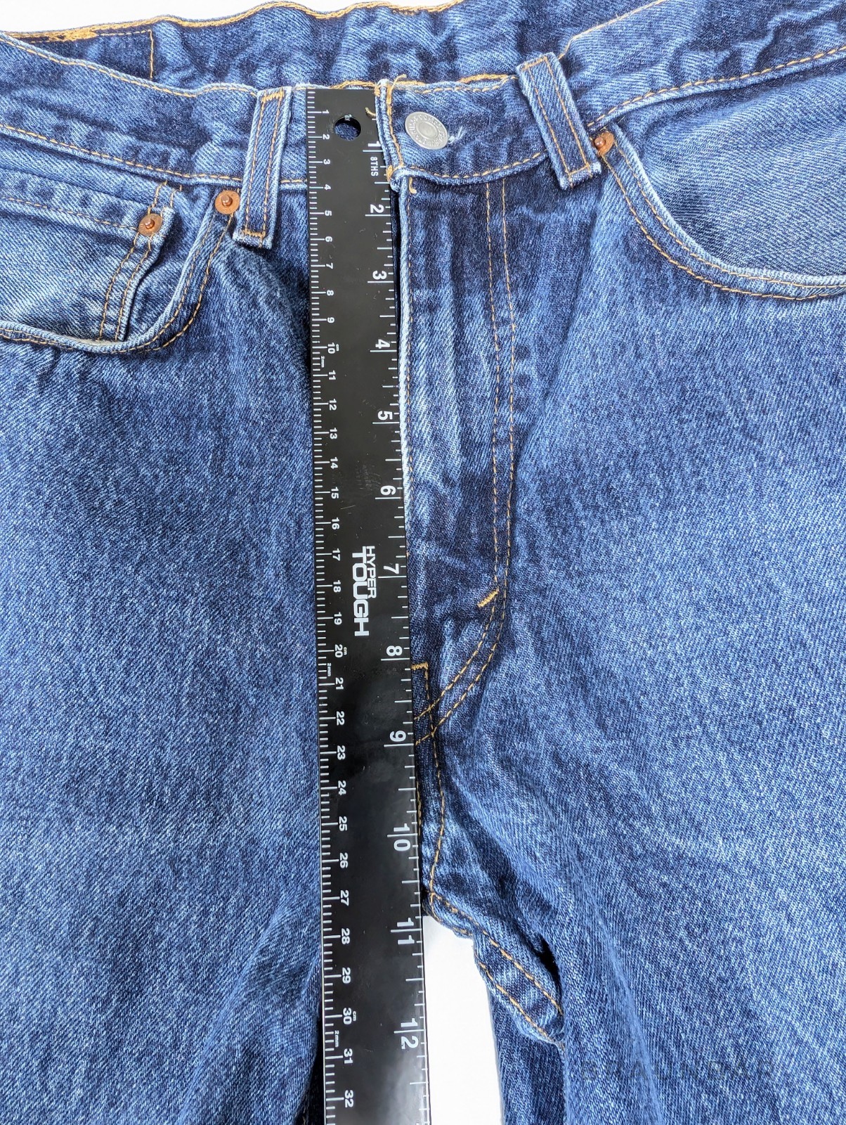 Levis`s 550 Relaxed Fit Jeans Men`s 34×28.5, Blue Denim 100% Cotton