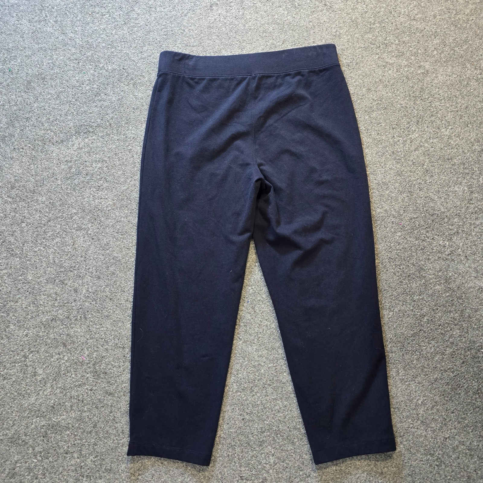 Talbots Pants Womens Large Blue Tapered Pull On Stretch Capsule Casual Lounge