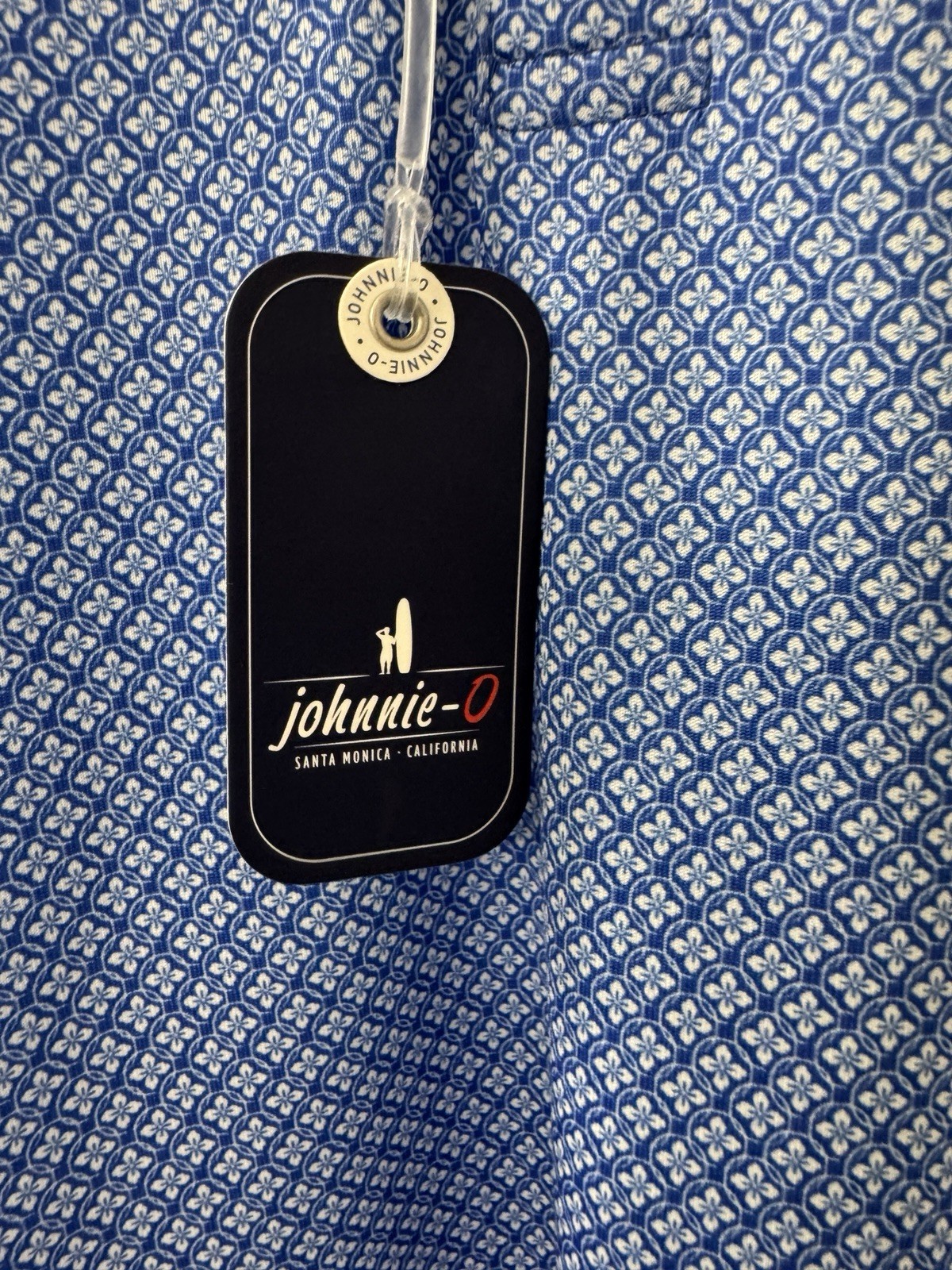 Johnnie-O Willfred Pipeline Performance Printed Polo Size 3XLT Golf Logo