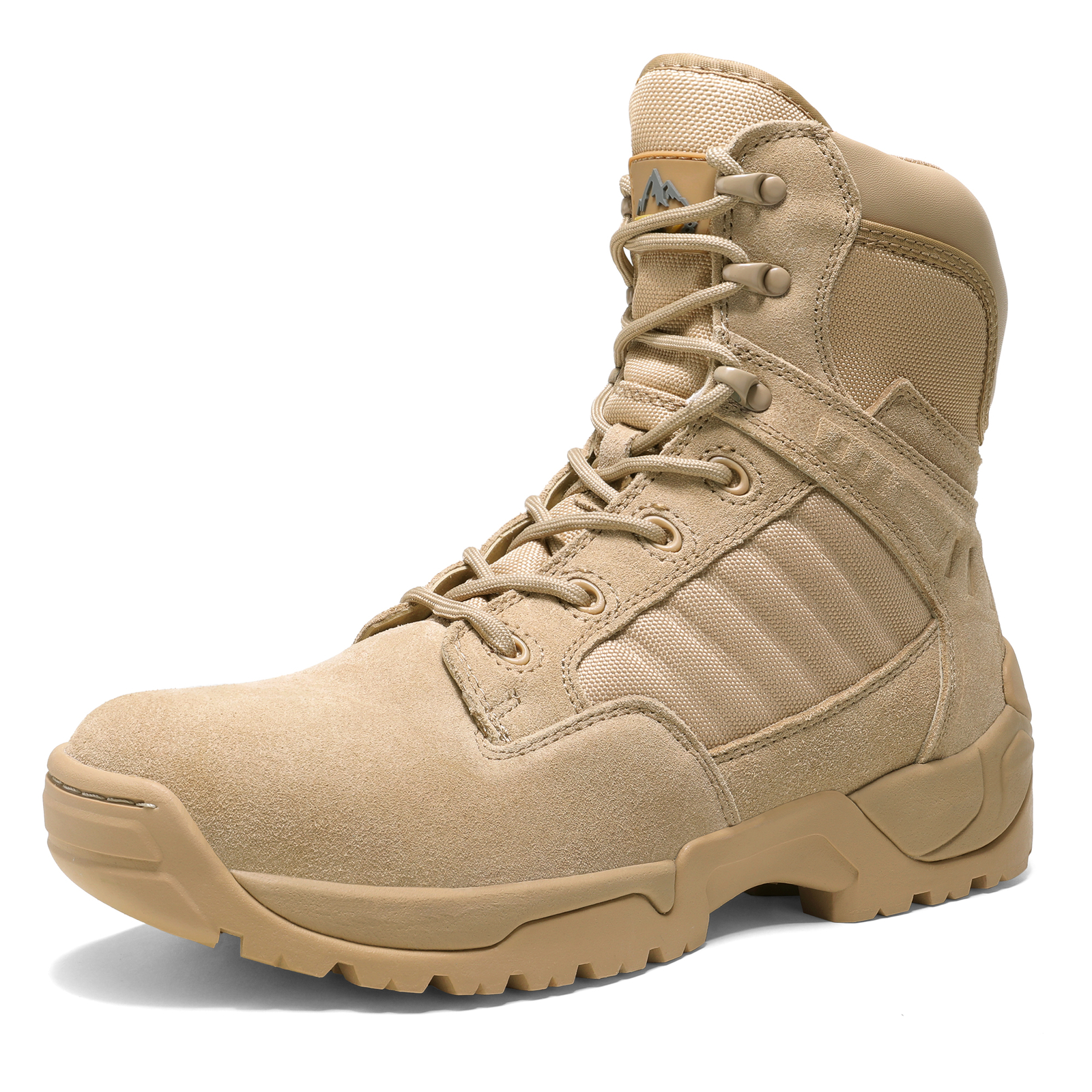 NORTIV8 Men’s Military Tactical Work Boots Side Zipper Hiking Combat Boots Shoes