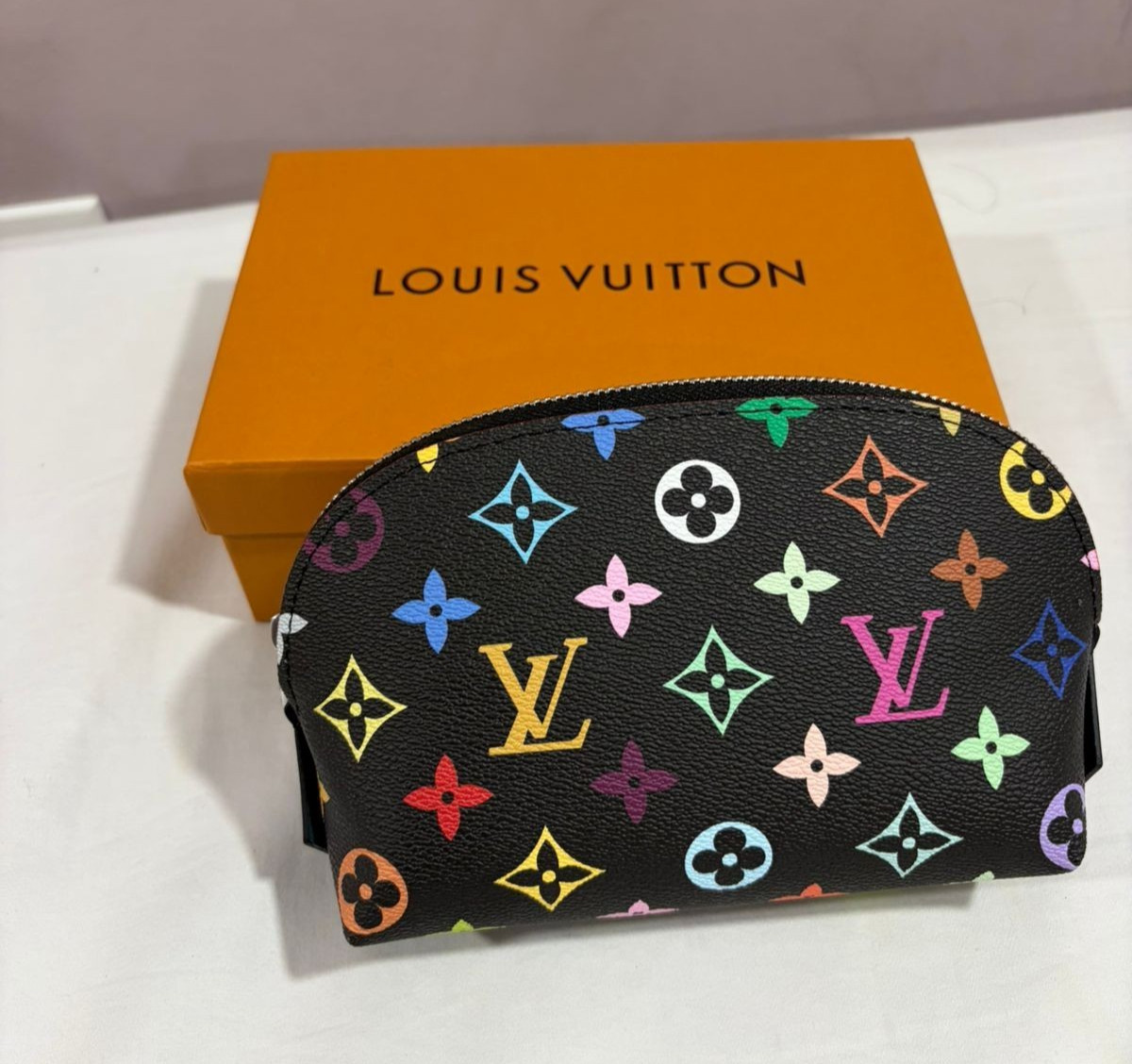 LOUIS VUITTON LV GHW Pochette Pouch M47355 Monogram Multicolore Black/Multicolor