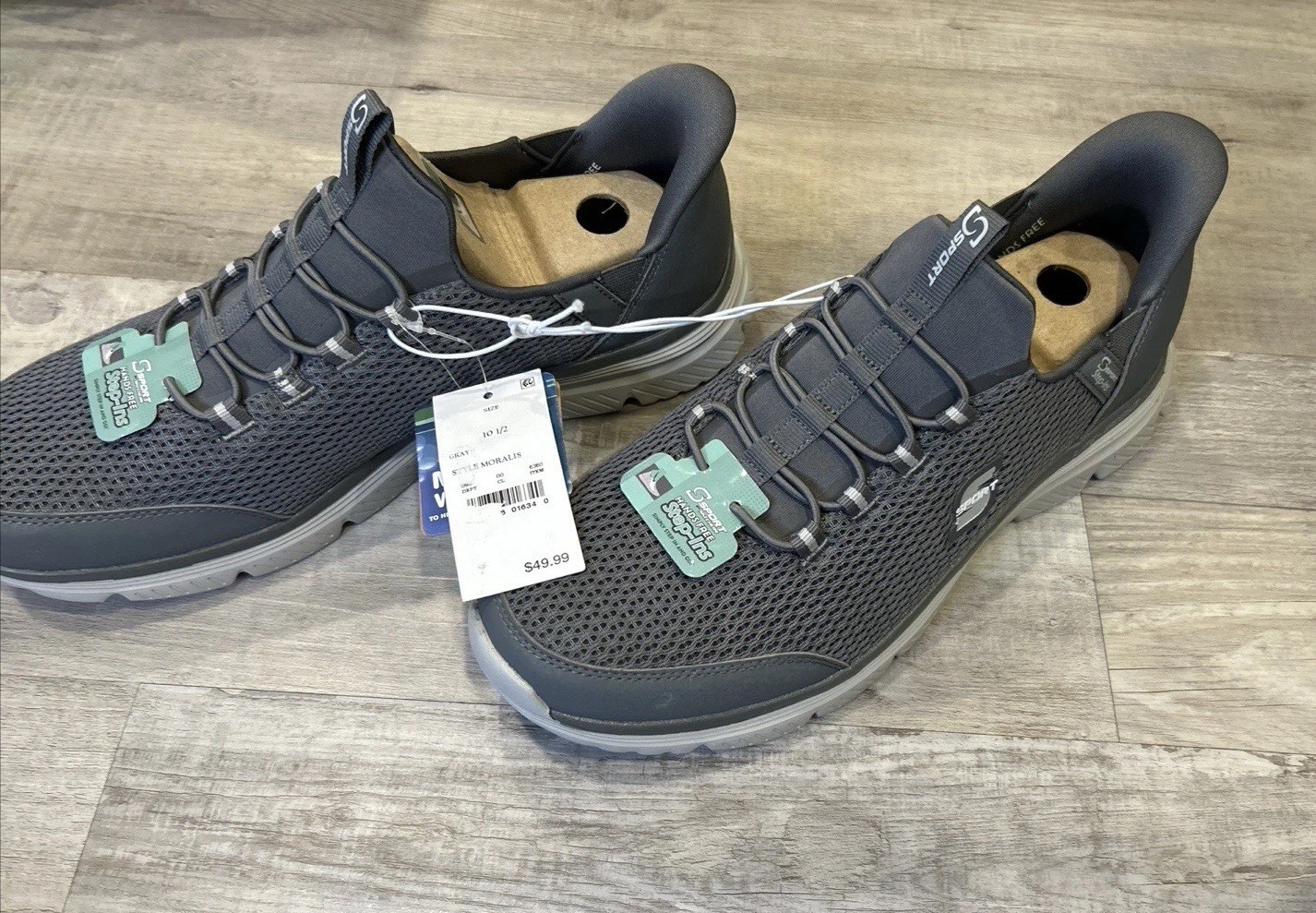 Sport By Sketchers Hands-Free Step-Ins Men’s Gray Size 8 Machine Washable