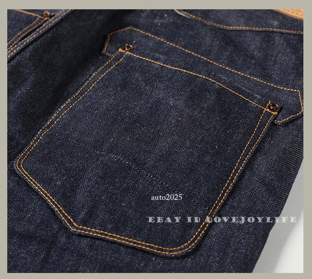 Red Tornado Vintage 16.5oz Men Jeans Shrink To Fit Denim Selvage Button Fly