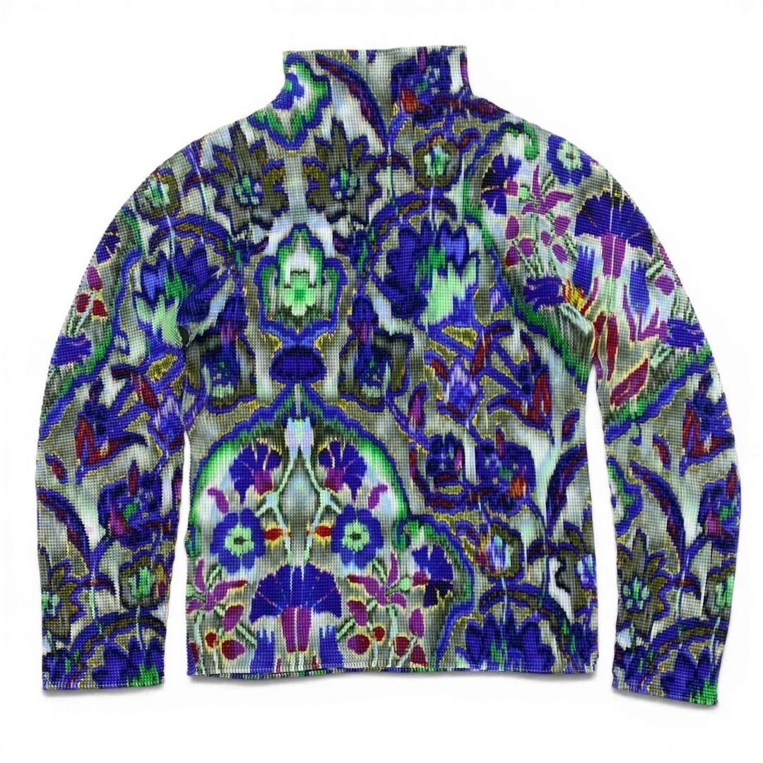 Id6 ISSEY MIYAKE me Multicolor Pleated Top Please TA1 Used AYAN-0