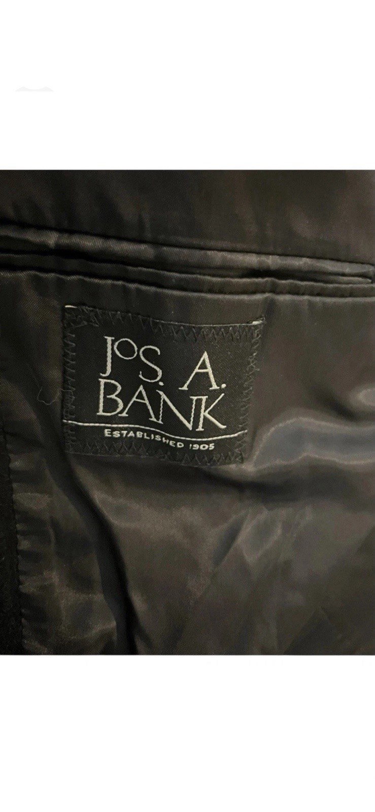 Jos A Bank 100% Camel Hair Sport Coat Blazer Black Mens 42L 2 Button Classic