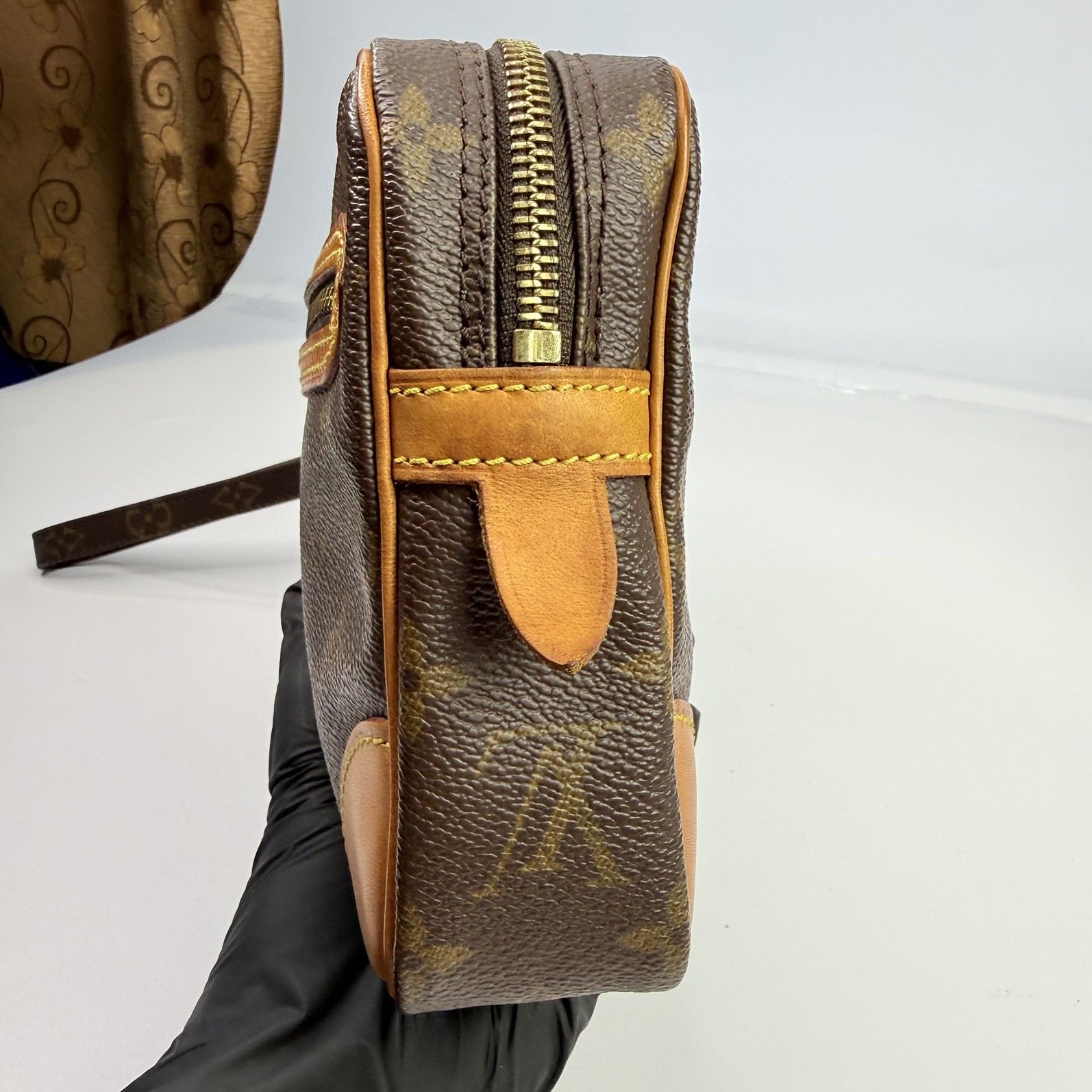 LOUIS VUITTON Marly Dragonne GM Handbag/Clutch Vintage Monogram Authentic