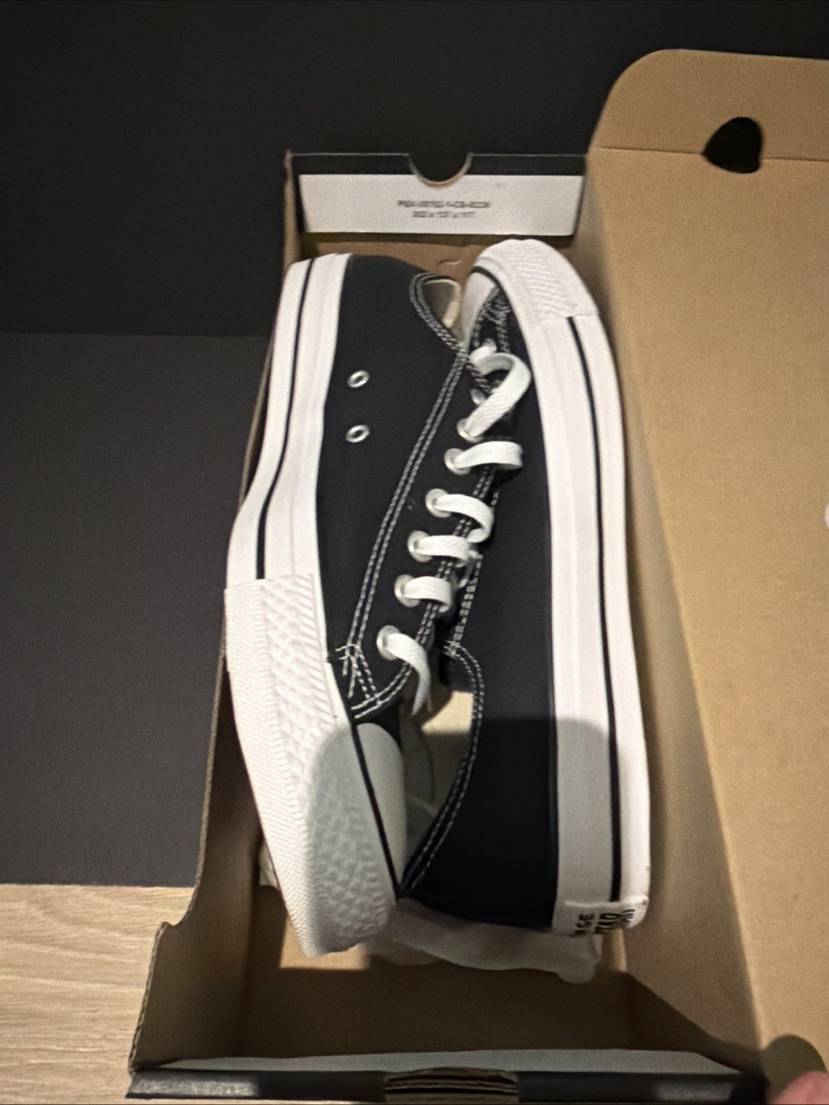 Converse Chuck Taylor All Star Low Top Lace-Up Sneakers Black/White Canvas