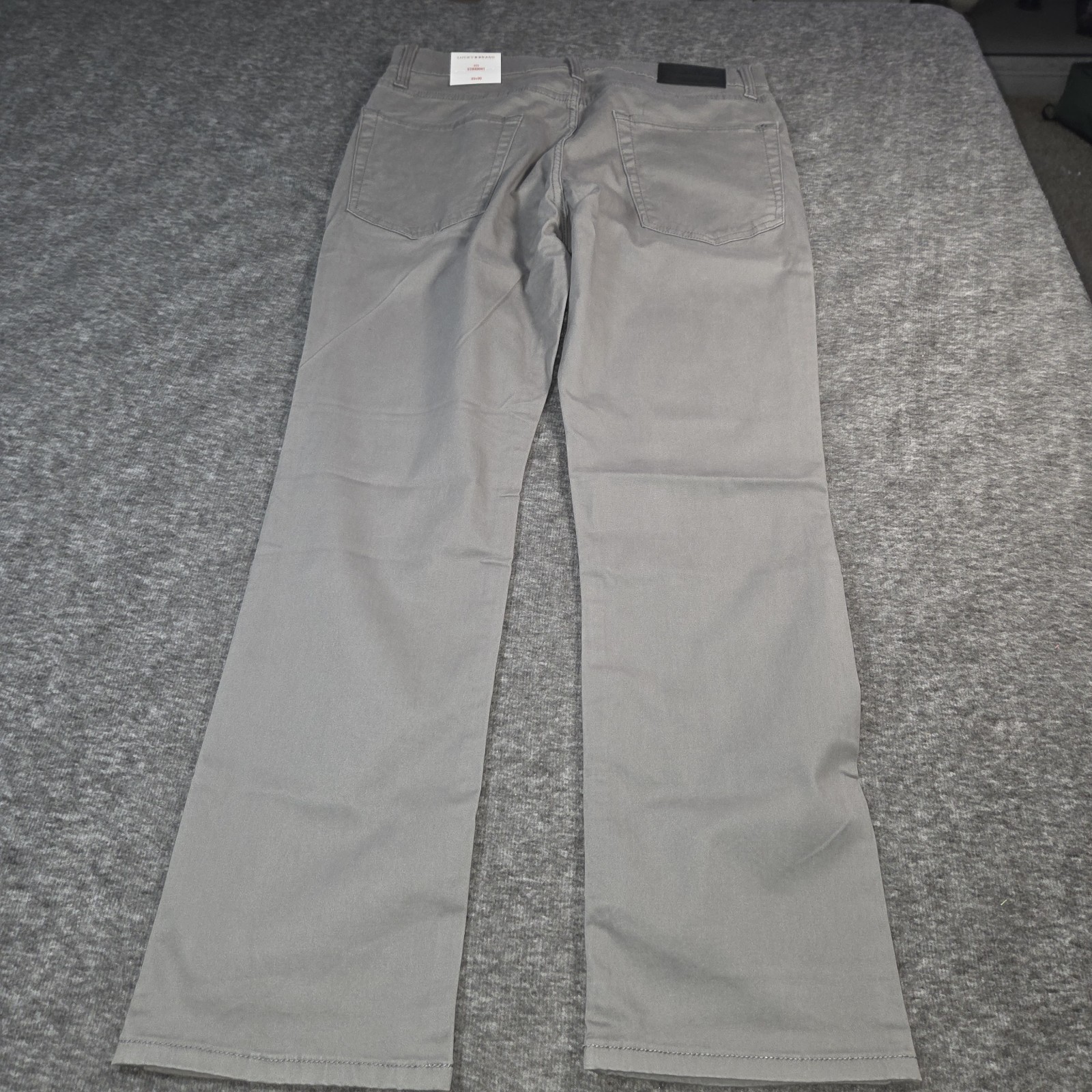 LUCKY BRAND PANTS JEANS 223 Straight Stretch Gray Mens Size 33×30 – $99 NEW