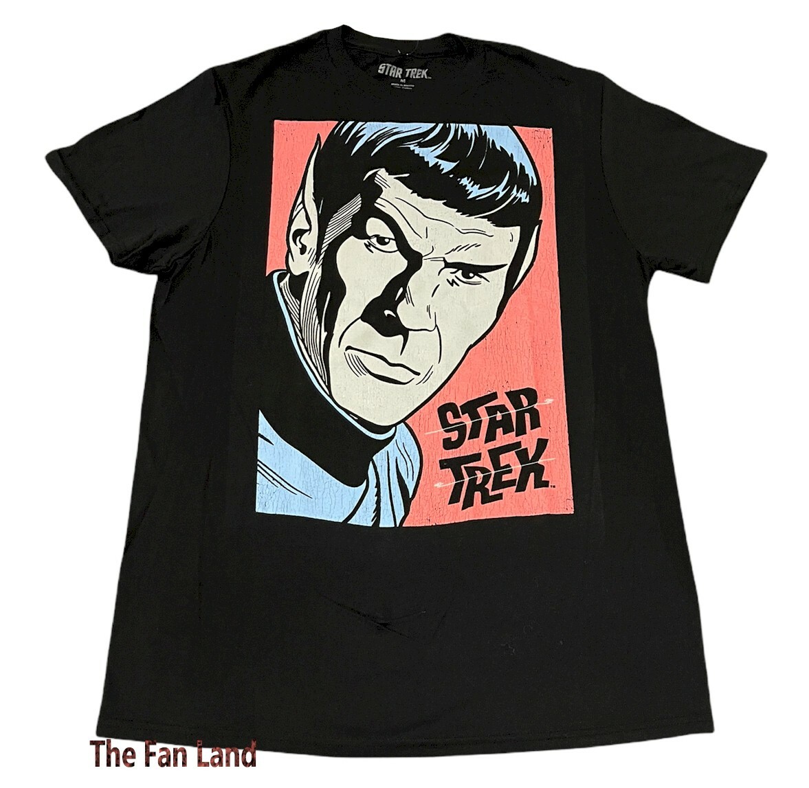 New Star Trek Spock Mens Throwback 1966 Vintage T-Shirt