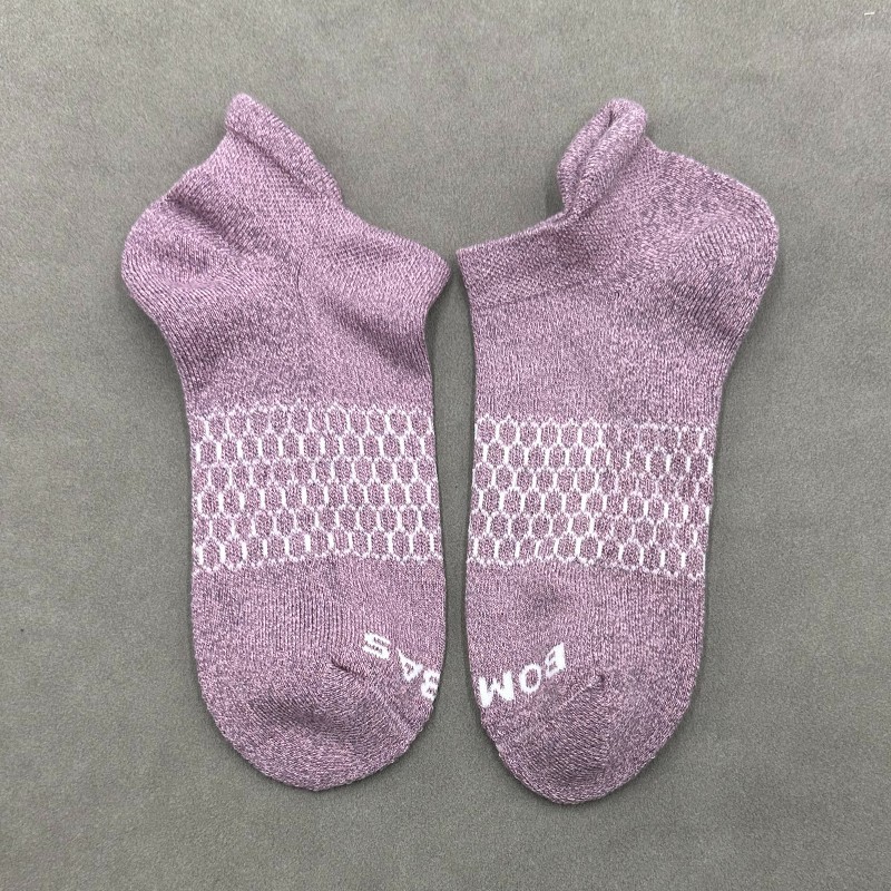 BOMBAS 4 Pairs Women’s Honeycomb Marl Ankle Socks Size Med 4 Colors Mix Cushion