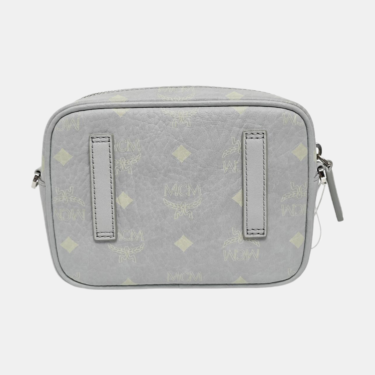 MCM Visetos Aren Monogram Print Trendy Nappa Leather Trim – Very Good #TH3TA1