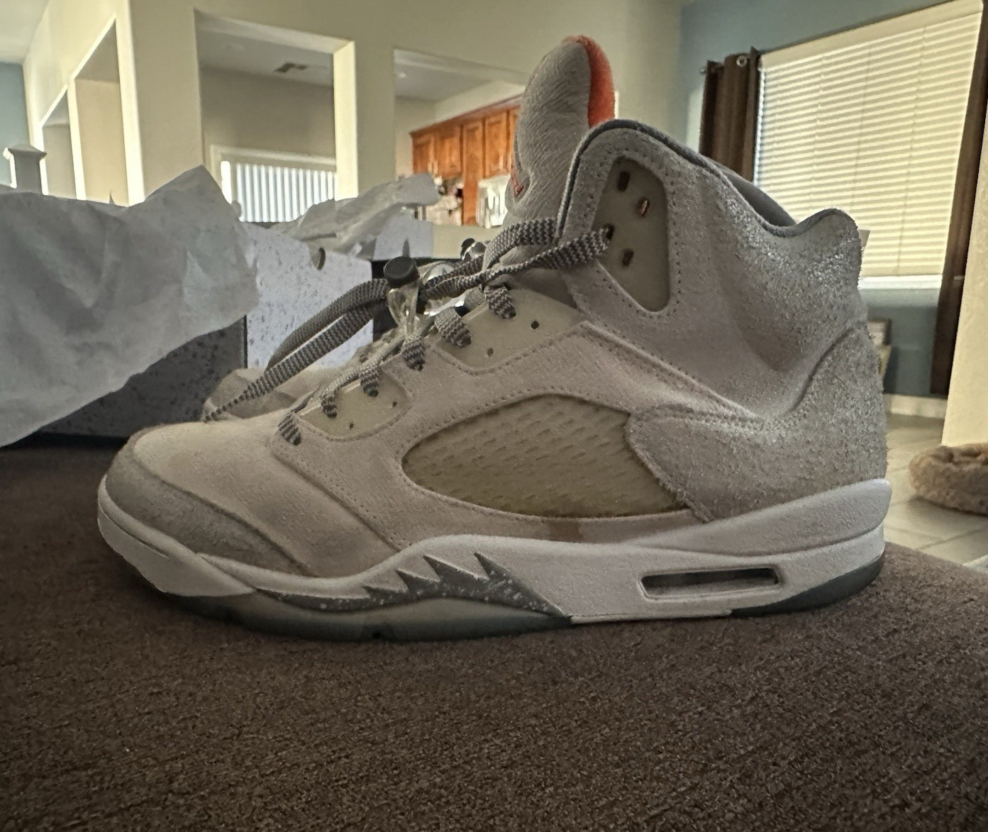 Jordan Air Jordan 5 Retro SE Craft Light Orewood Brown Gray/Orange FD9222-180
