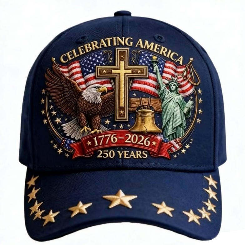 America 250th Anniversary Baseball Cap 1776–2026 USA Patriotic Hat Adjustable US