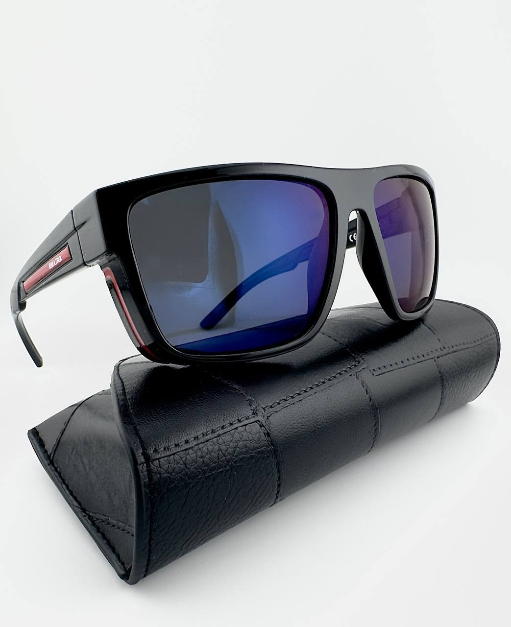 MATRIX MX064 Polarized Sunglasses Men Women Glossy Black Shield UV400 Driving