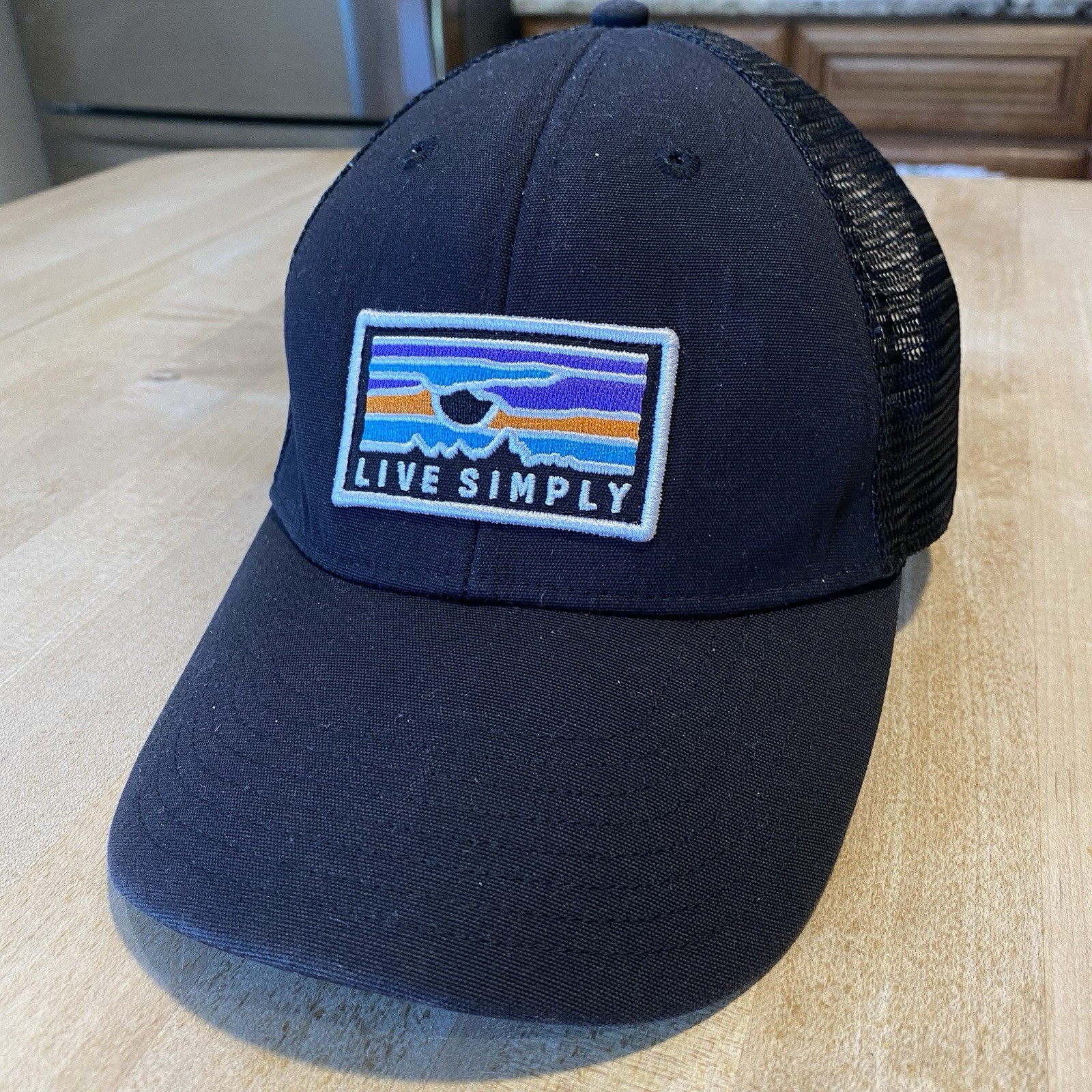 Patagonia Live Simply Sunset Lopro Trucker Hat – Black – 2016