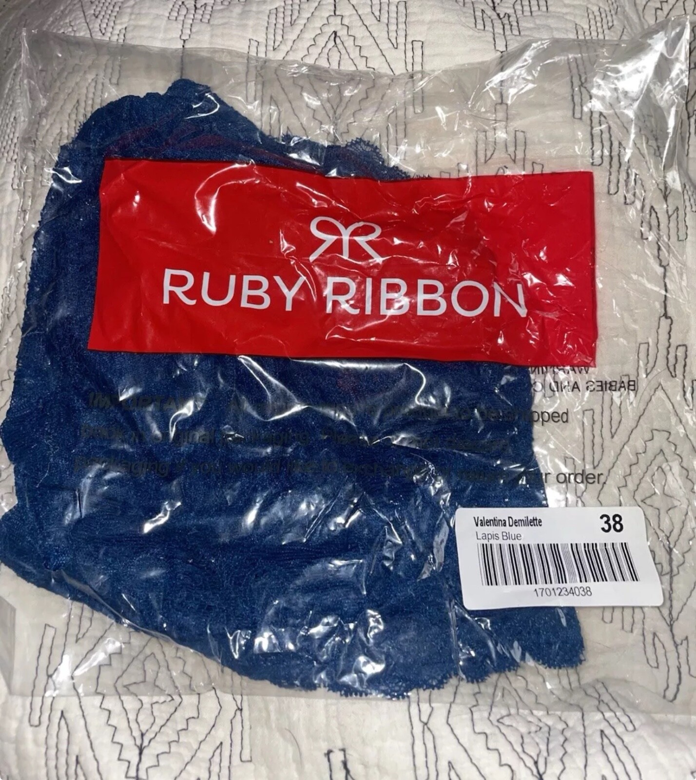 RUBY RIBBON VALENTINA DEMIETTE #1701 NEW