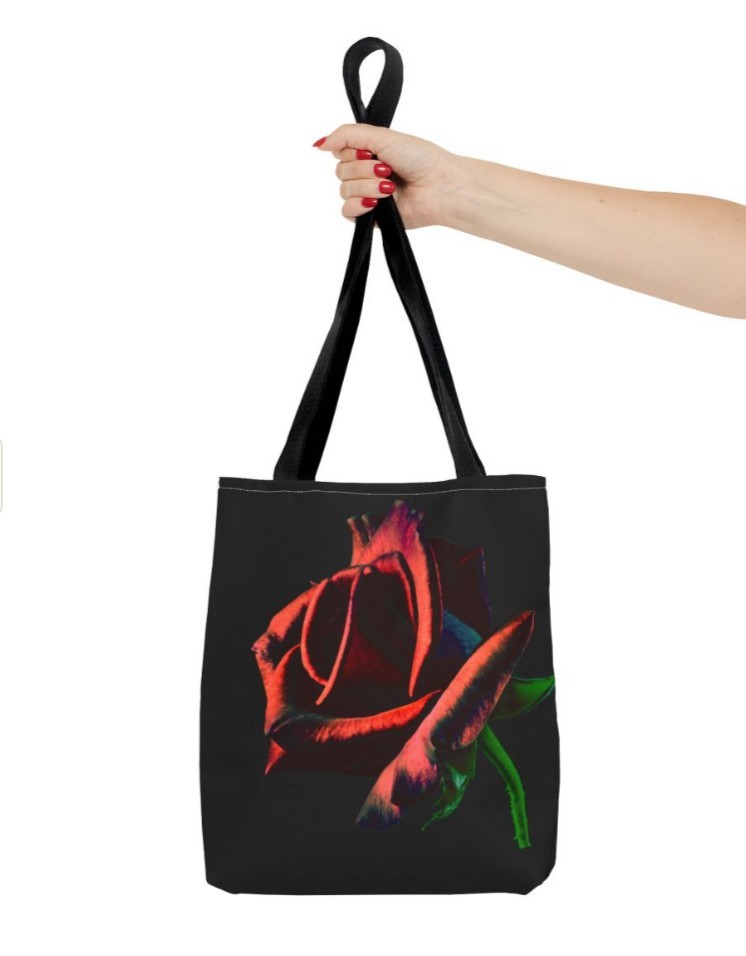 Tote Bag AOP Red Rose