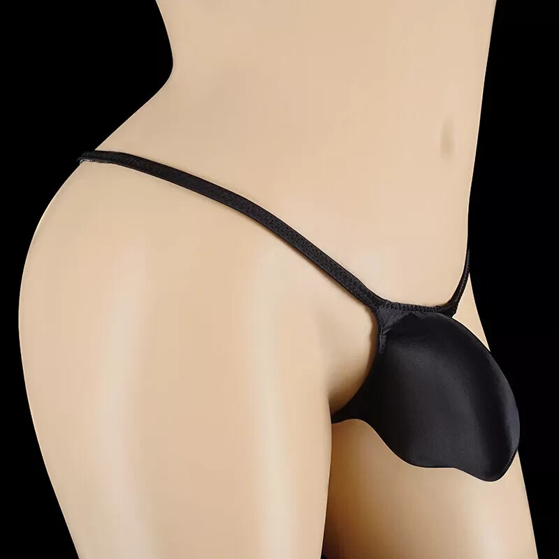 MENS SEXY OIL GLOSS GRAPE SMUGGLERS MICRO THONG-BLACK (MEDIUM 28-32)