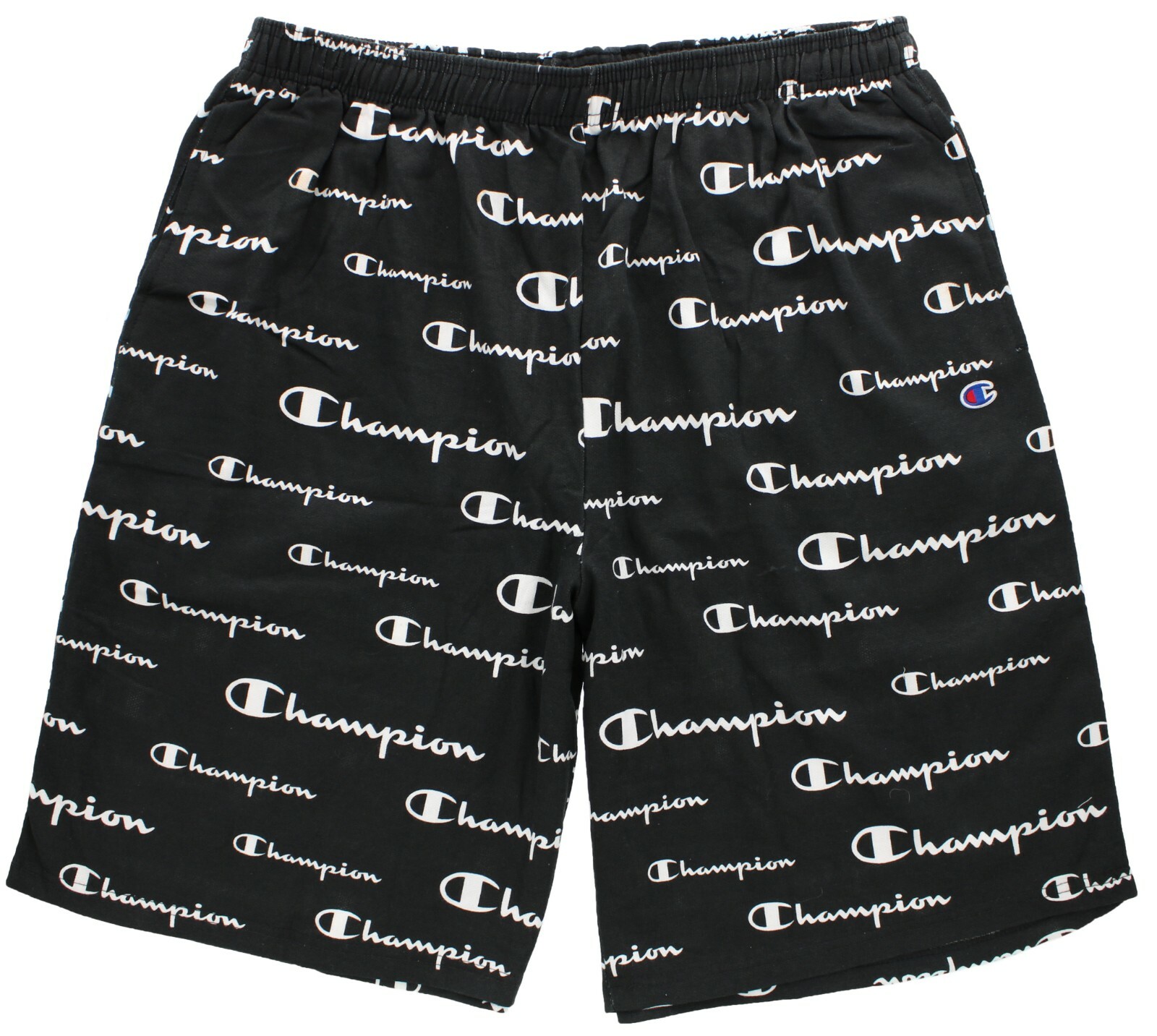 Champion All Over Script Logo Shorts Men’s Big & Tall Deep Pocket Jersey Short