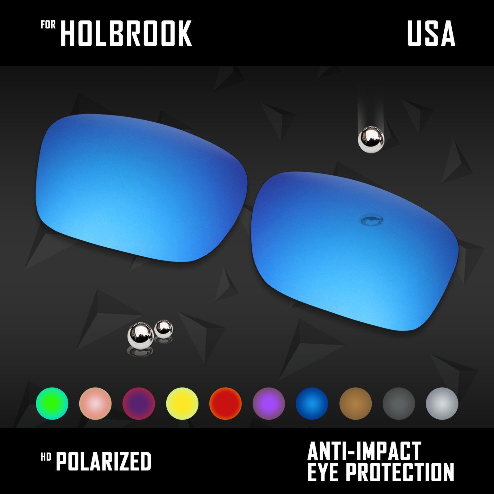 Anti Scratch Polarized Wholesale Replacement Lens for-Oakley Holbrook OO9102 Opt