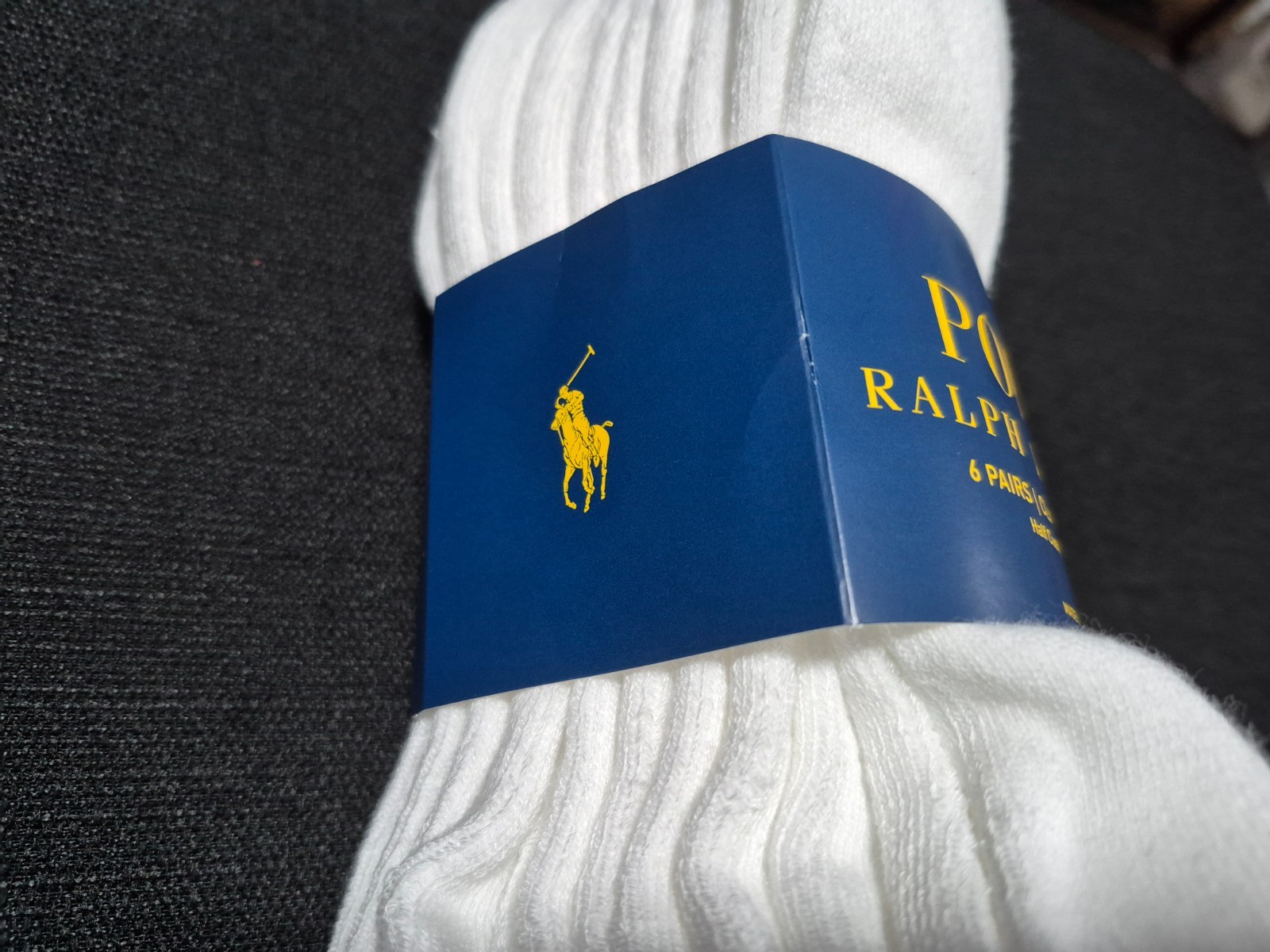 Polo Ralph Lauren Mens Quarter Cut Classic Sports Casual- Socks 6 pair SZ 6-12