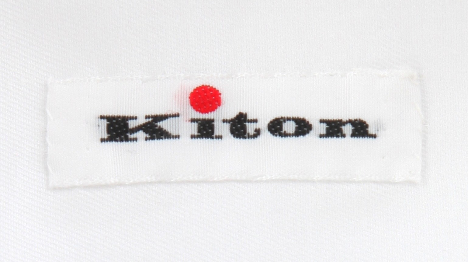 $800 Kiton White Solid Cotton Shirt – Slim – (KT1211251)