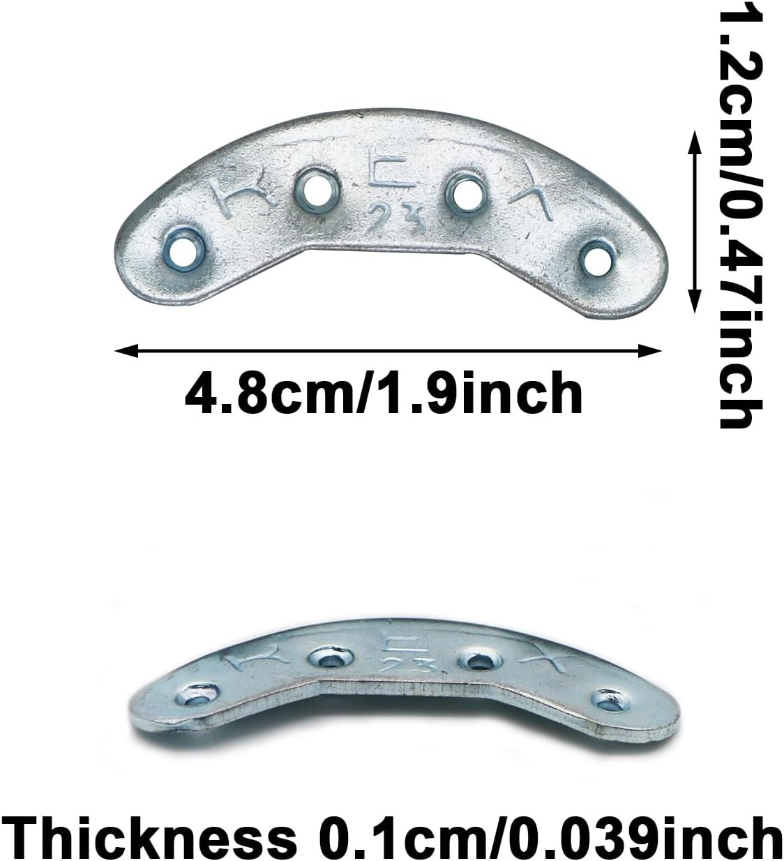 Metal Heel Plates 3 Pairs Sole Repair Kit Shoes Heel Taps Tips Repair Pad with S