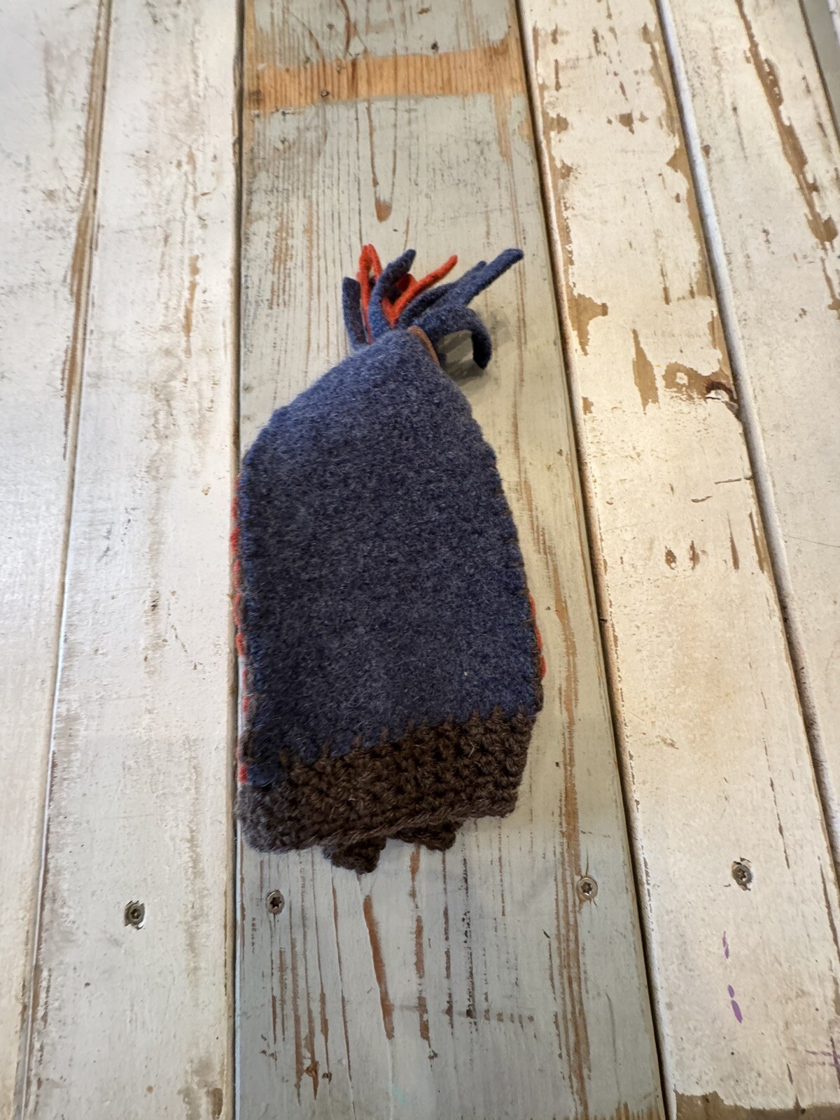 Just a cool kids beanie boggin winter hat block letter “D” handcrafted