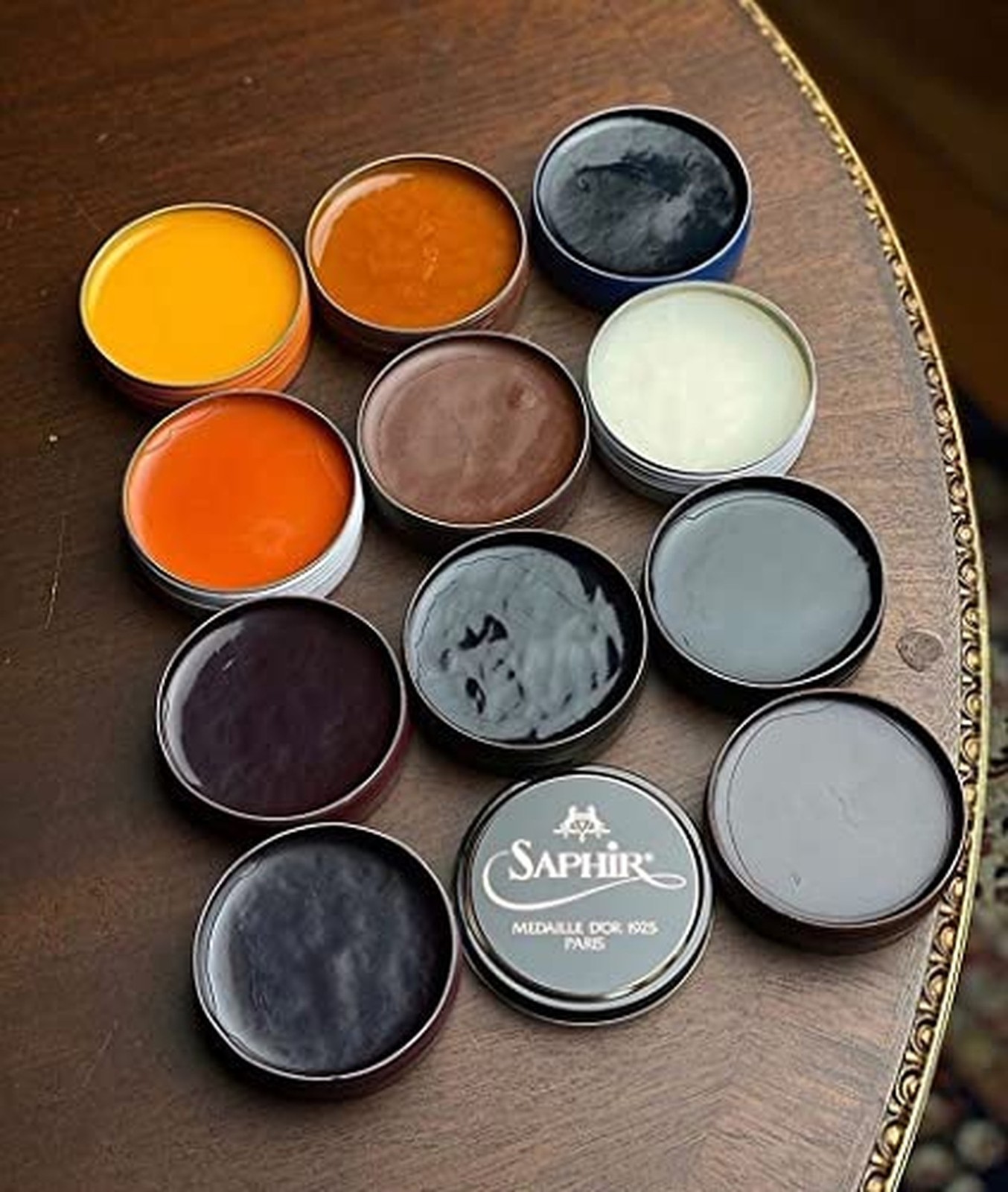 SAPHIR Medaille d’Or Pate De Luxe – Natural Wax Shoe Polish for Leather Sh