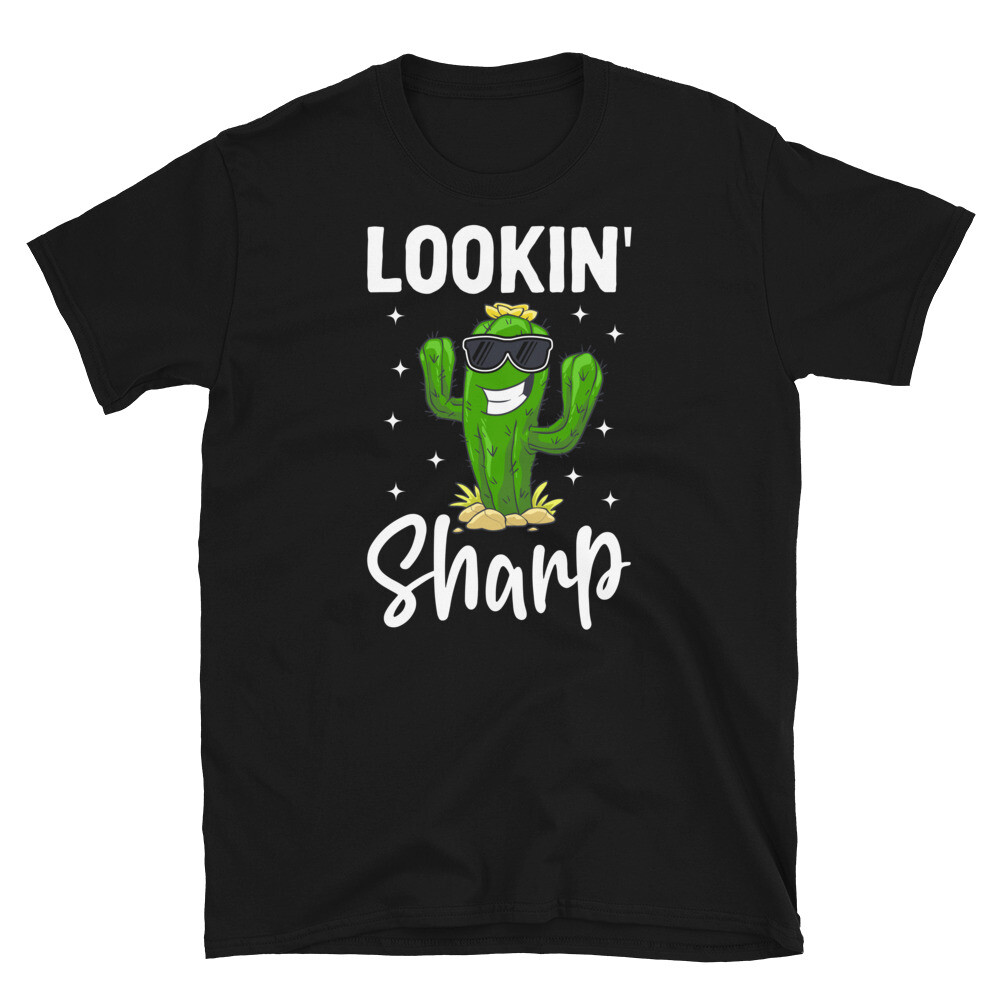 Lookin’ Sharp Cactus Succulent Gardening Cool Kids Short-Sleeve Unisex T-Shirt