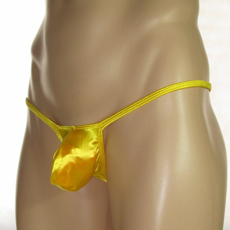 K403Y K403 Grape Smugglers String Thong Bulge Contoured Pouch Shiny Satin Knit