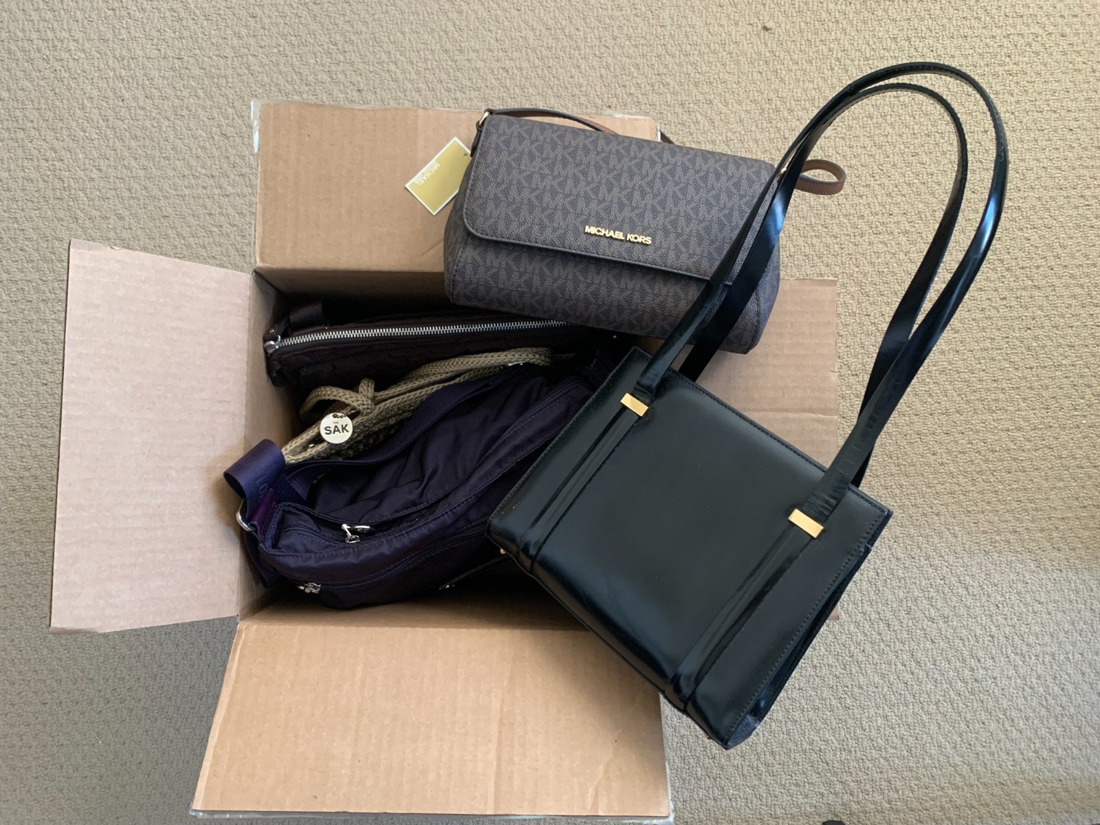 Designer Handbag Lot, Gucci, Longchamp, Michael Kors