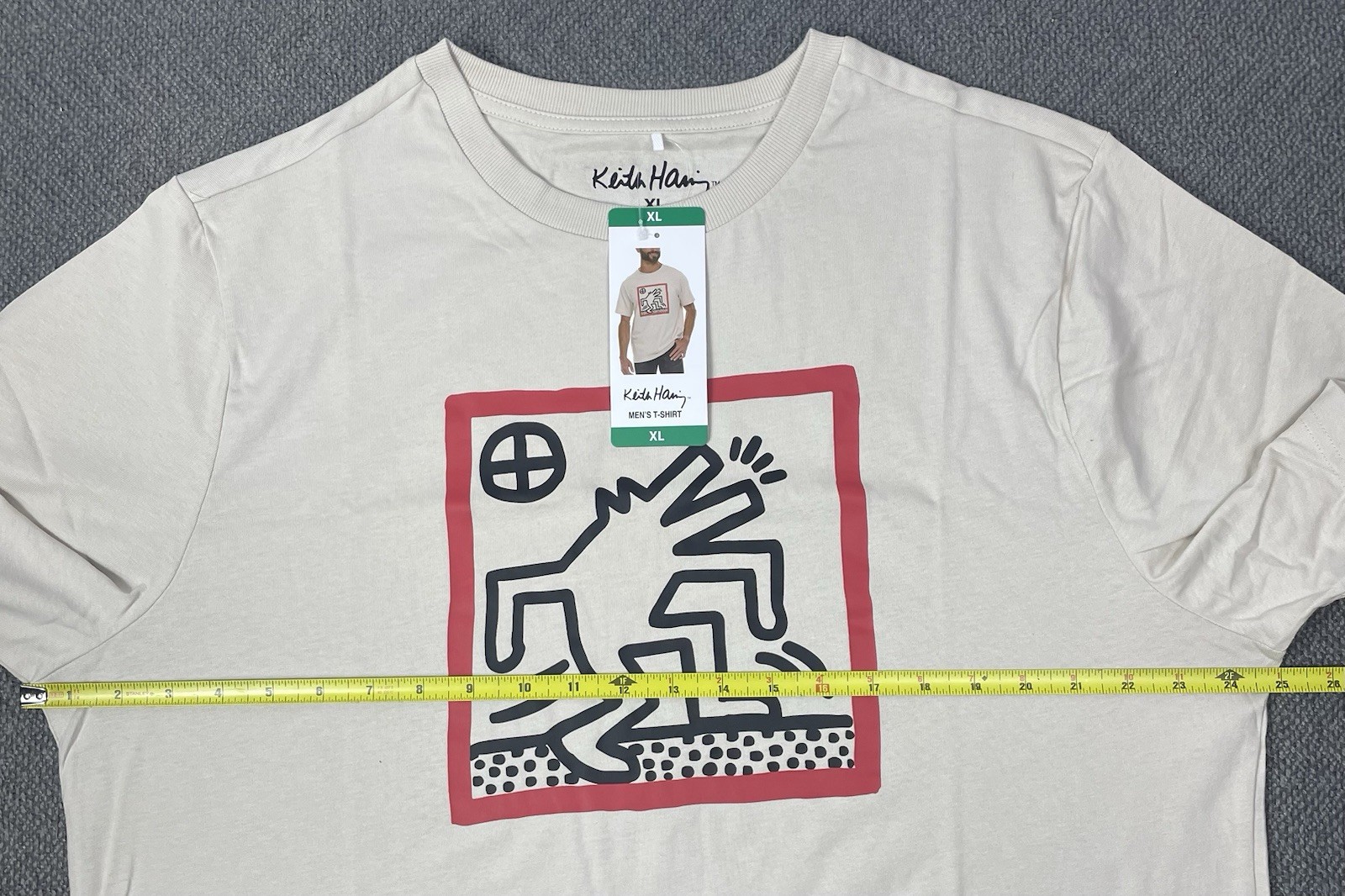 Keith Haring Men’s Graphic Tee Blue/Beige/Black Pick Size S, M, L, XL, XXL NWT