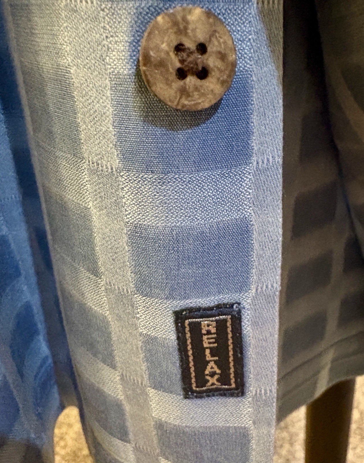 Tommy Bahama Mens XXL Blue/White Checkered Camp 100% Silk Shirt Button Down