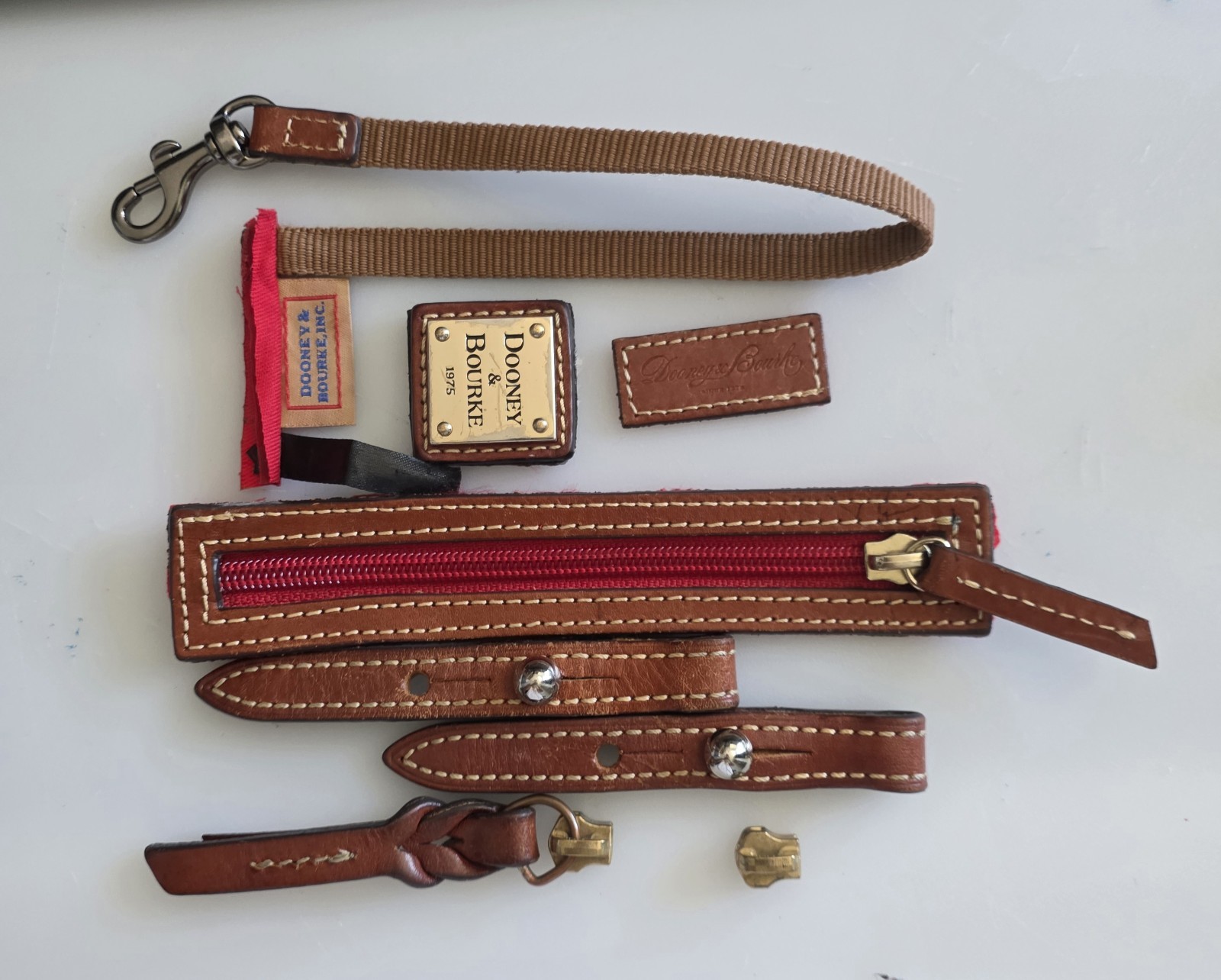 Dooney & Bourke Authentic Replacement Parts Hardware Zipper Logo Lot Pre-Owned
