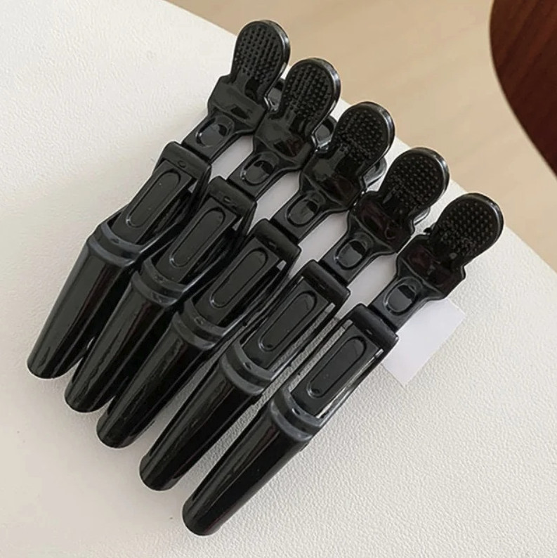 5 PCS Plastic Alligator Hair Clips Non-Slip Hairpins Salon Styling Tool – NEW