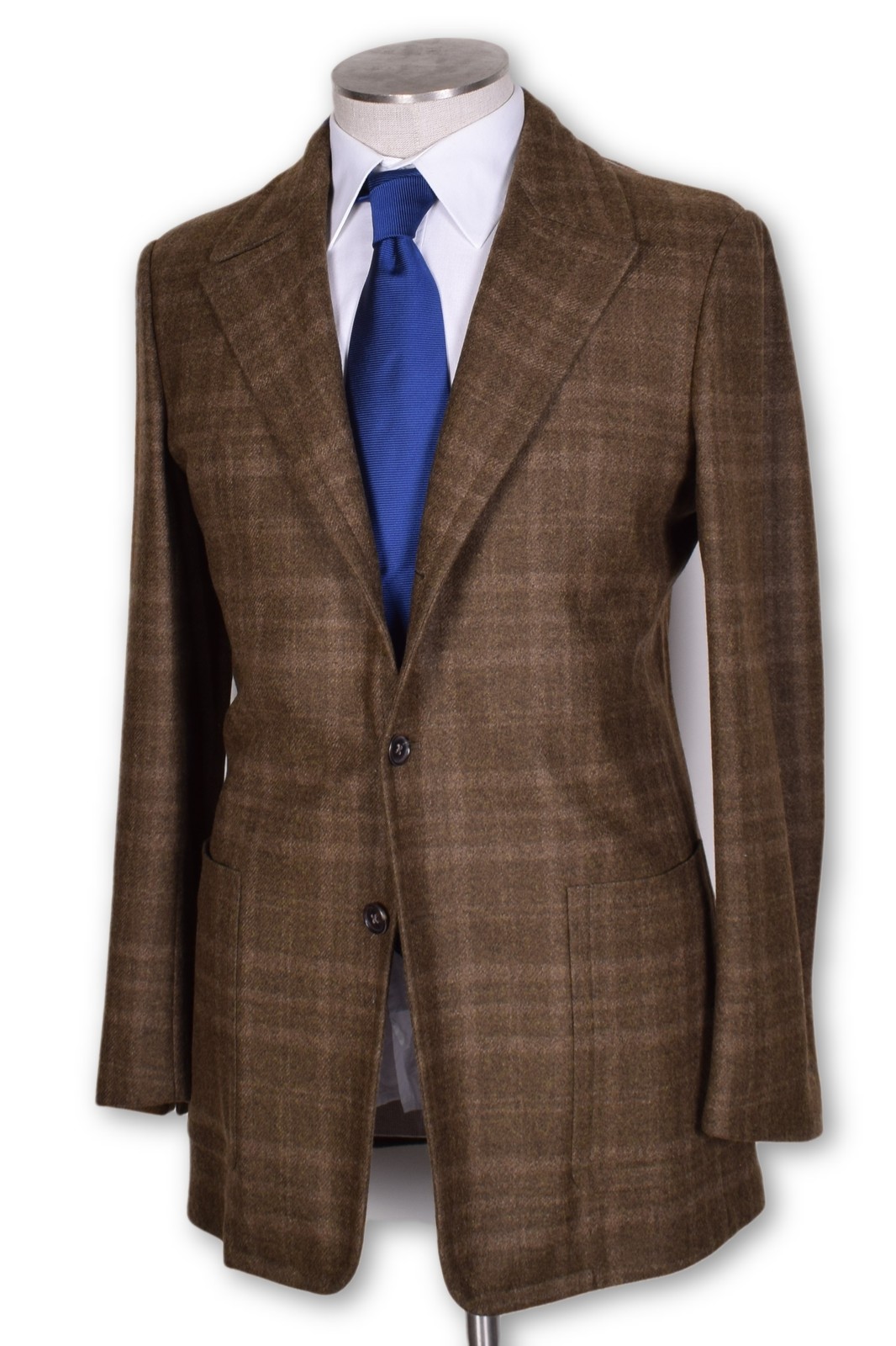 NEW Belvest Green/Brown Plaid Flannel Casual Jacket Wool Unlined Sportcoat 40 R