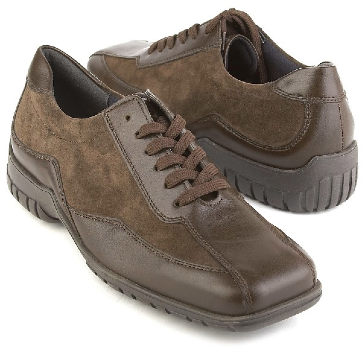 Theresia M. Leah Brown Suede Laced Shoe