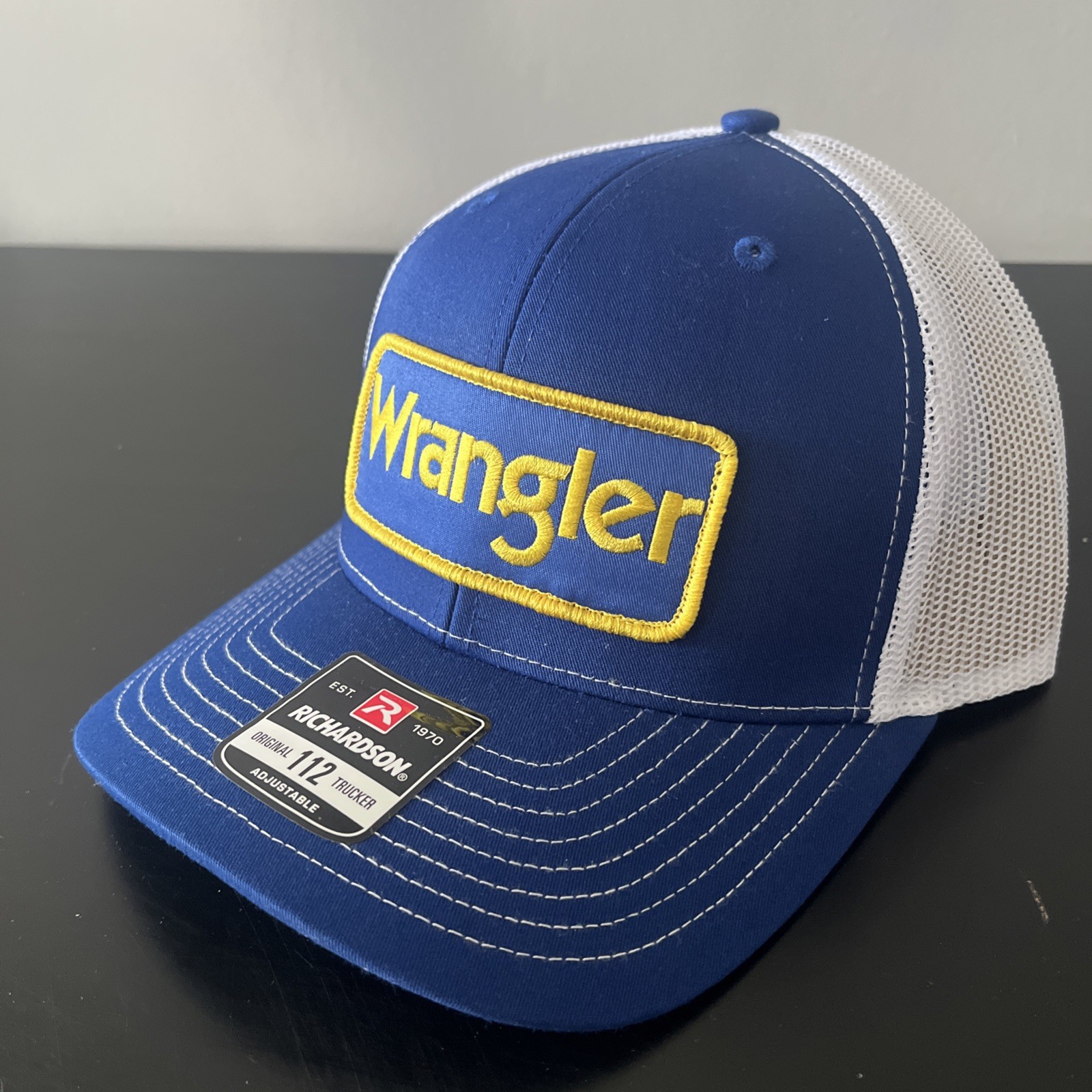 Wrangler Dale Earnhardt NASCAR Trucker Hat Richardson 112 Cap