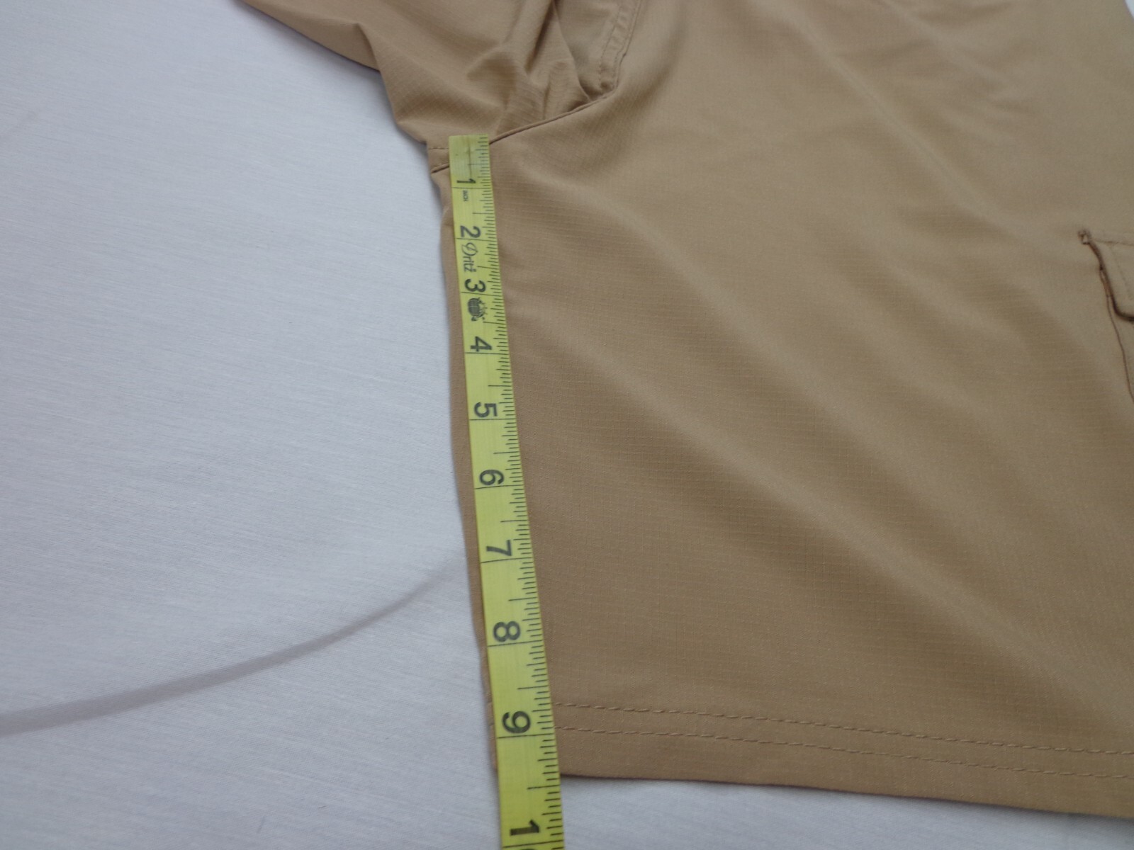 IRON CO. Stretch Tech Cargo Belted Shorts Khaki Size 36 NEW