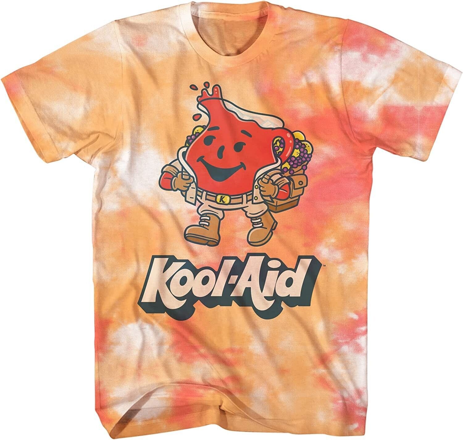 Adult Unisex Tie-Dye 1980s Retro-Inspired Kool Aid Man “Oh Yeah!” Funny T-shirt