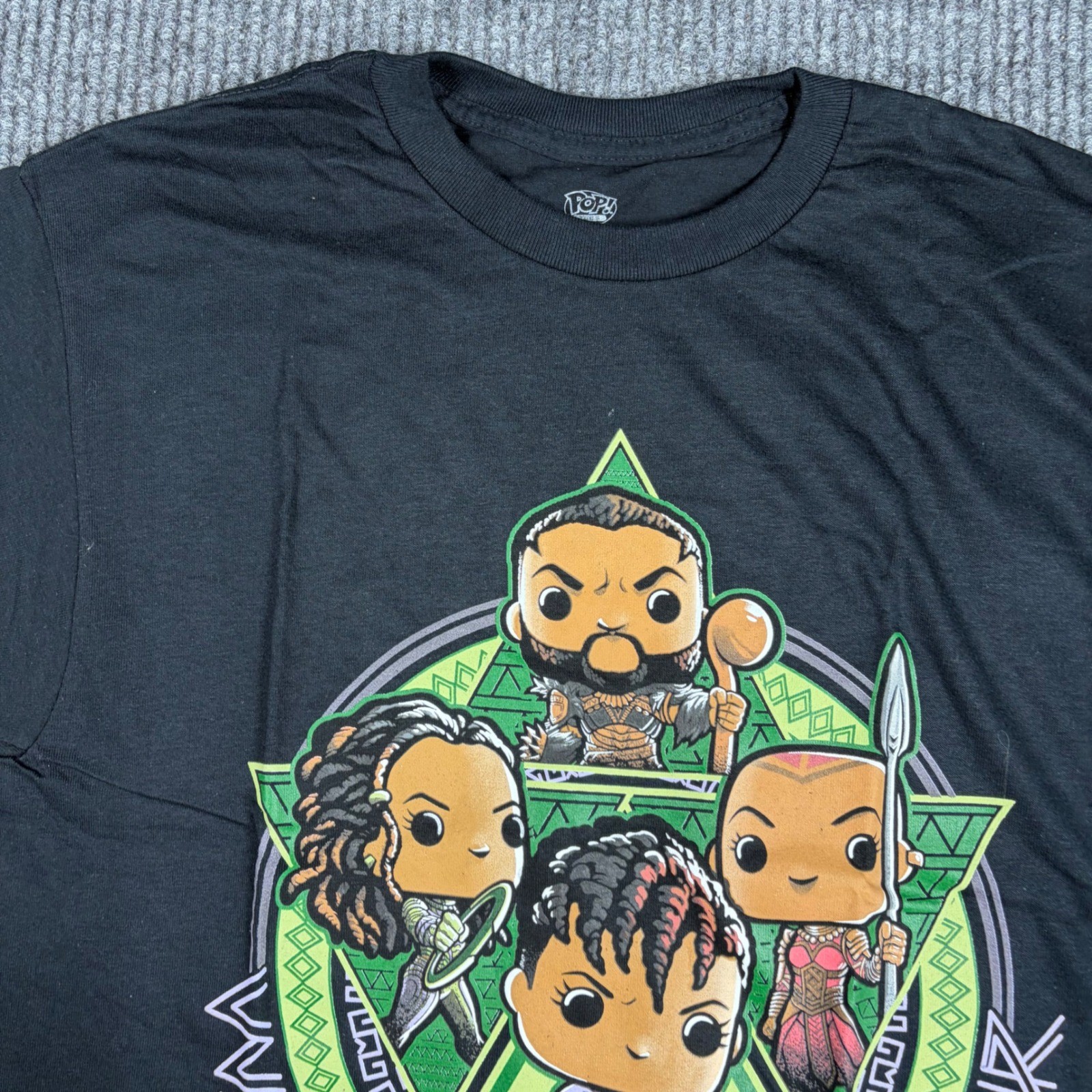 Marvel Shirt Mens M Black Panther Wakanda Forever Funko Pop Tee Black