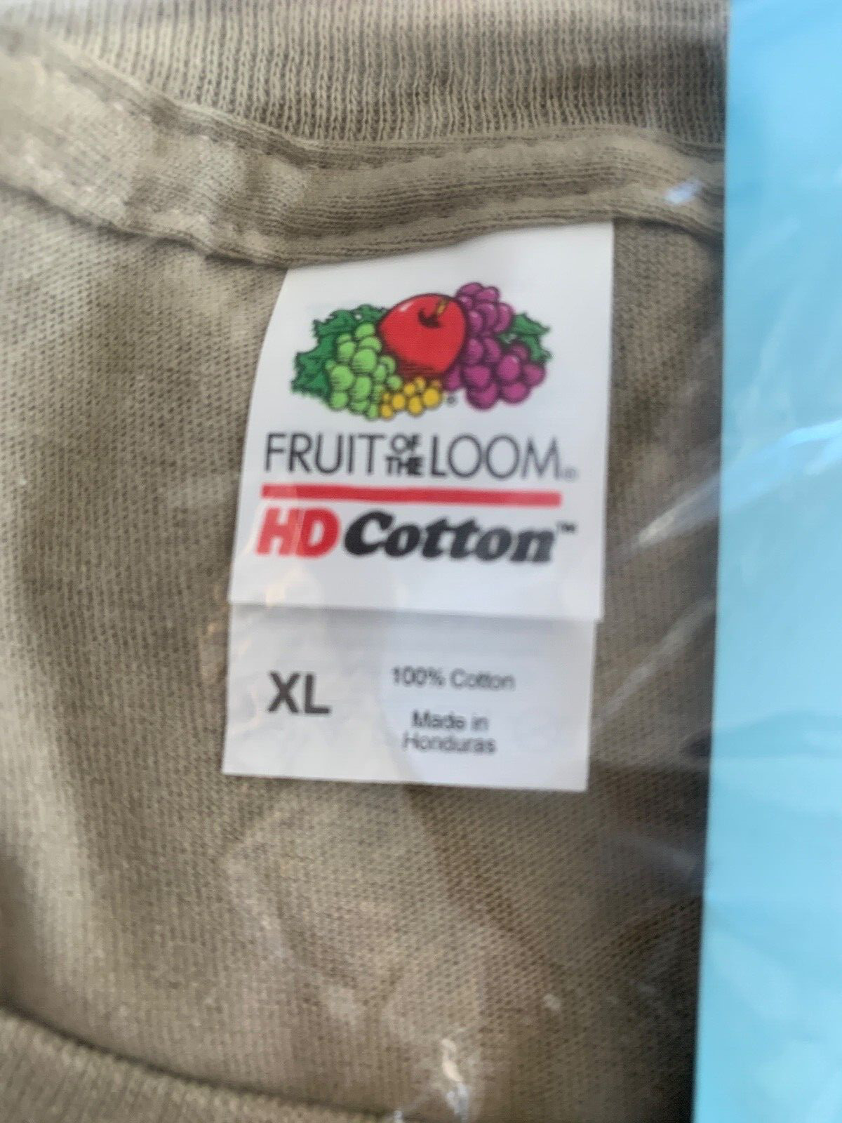 NEW Men’s khaki Short Sleeve Tee T-Shirt Cotton ROLLING FOR A CAUSE BIG RED BUS