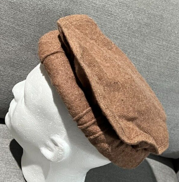 Afghan Pakistan Chitrali Pashtun Tribal Pakol Cap Kufi Topi Hat Light/Pale Brown