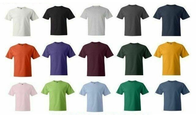 Fruit of the Loom Men’s 6 PK Iconic T-Shirts – Assorted Colors Size S to 4XL
